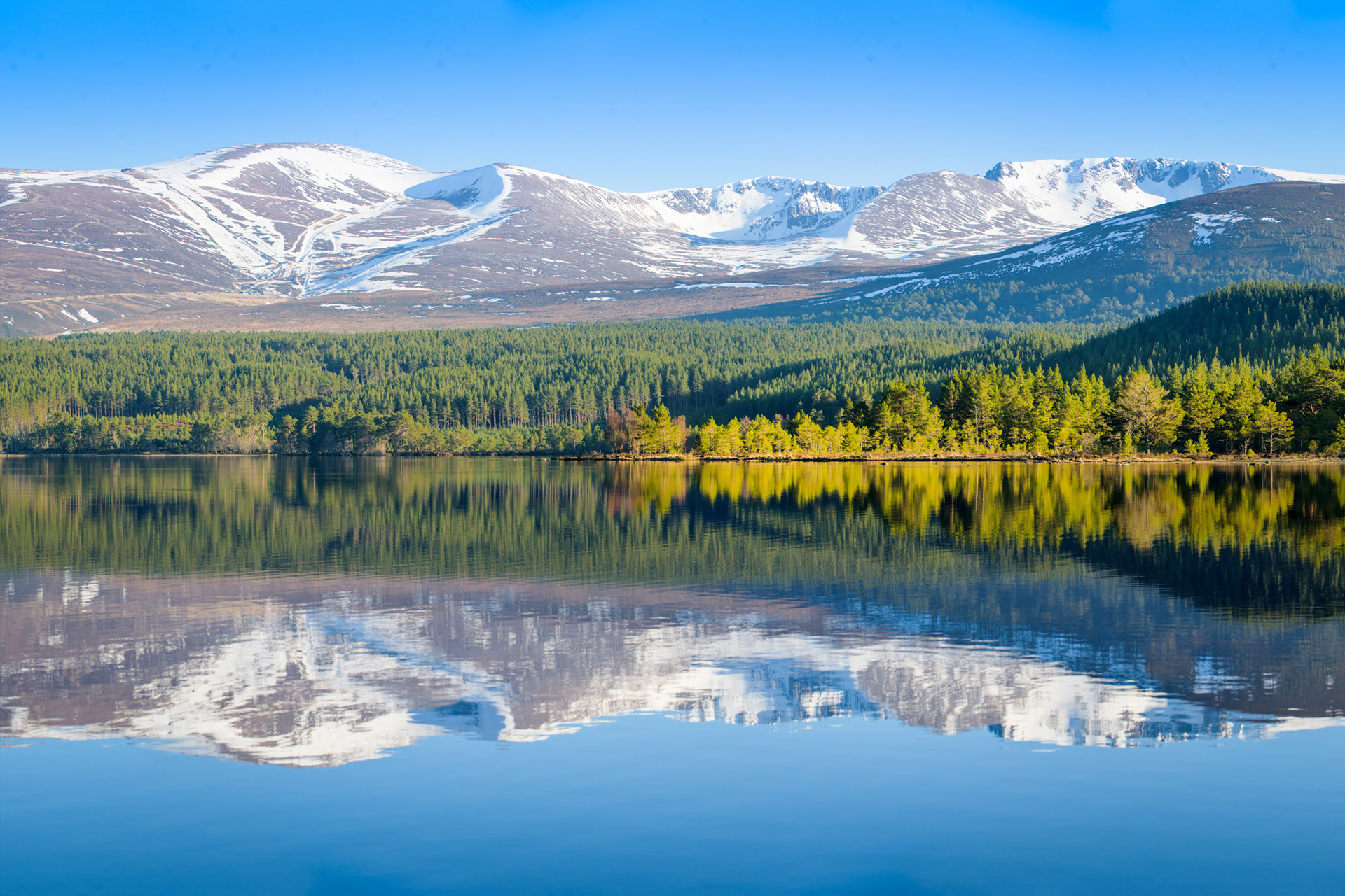 The Cairngorms over Loch Morlich