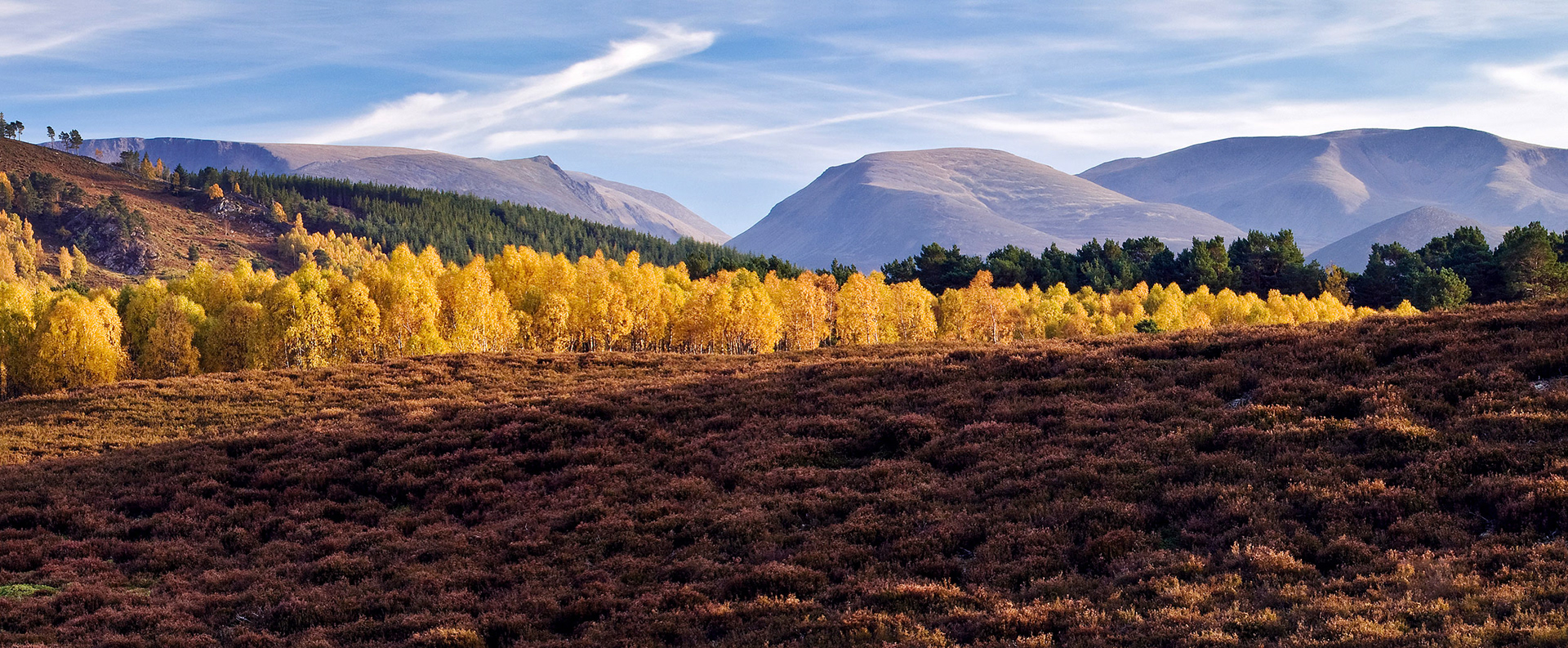 The Cairngorms and the Lairig Ghru from the North