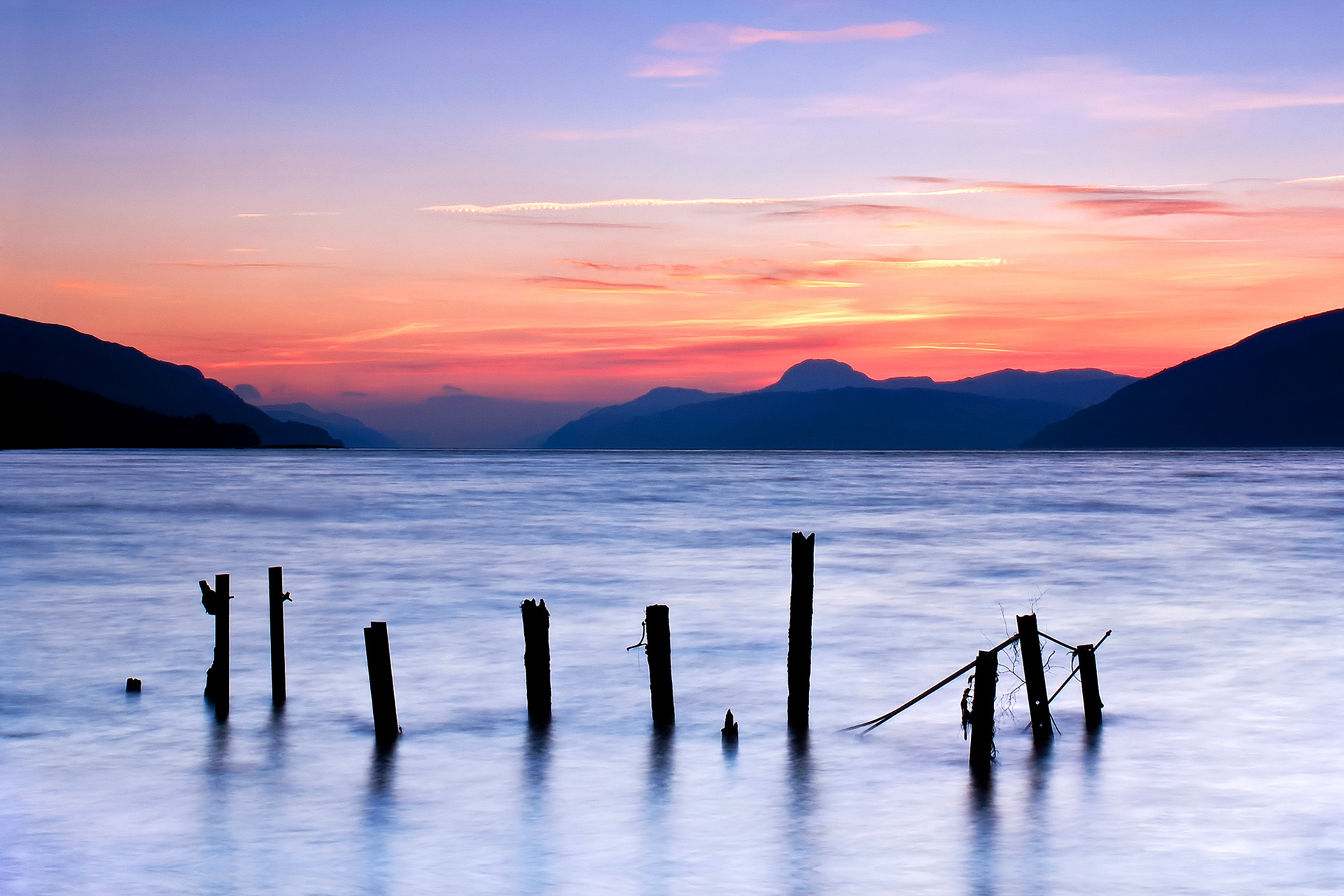 Loch Ness Midwinter sunset