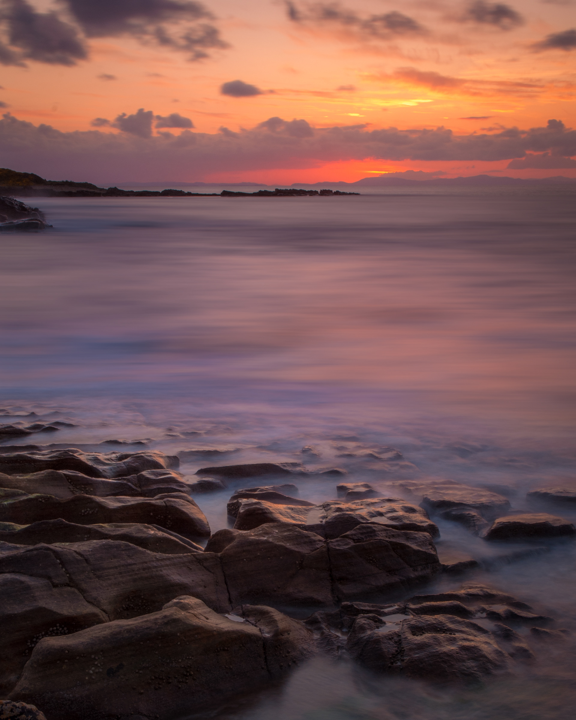 Hopeman Cove Bay at midsummer