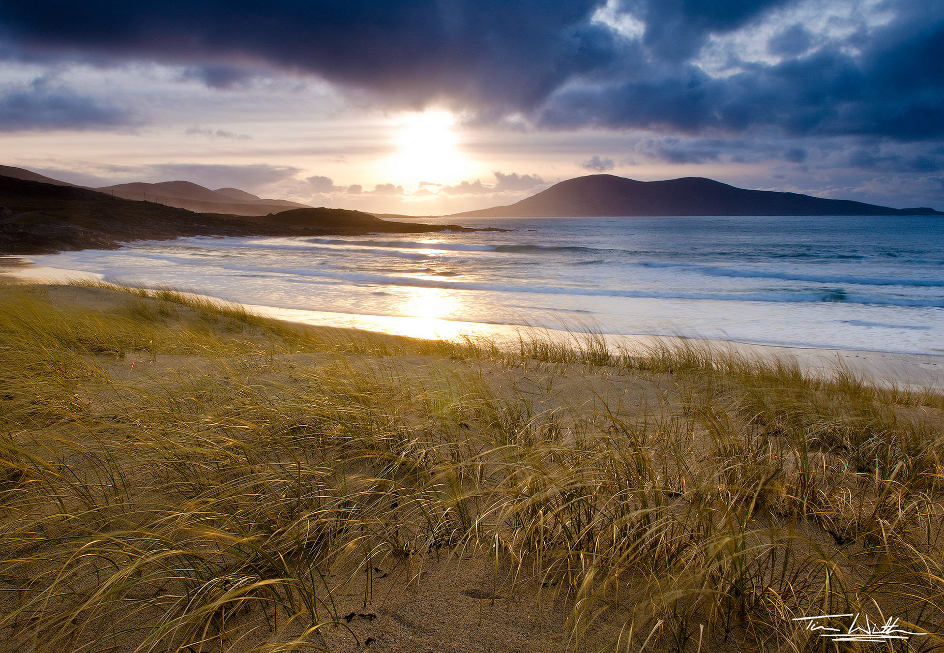 Winter sunset, Isle of Harris