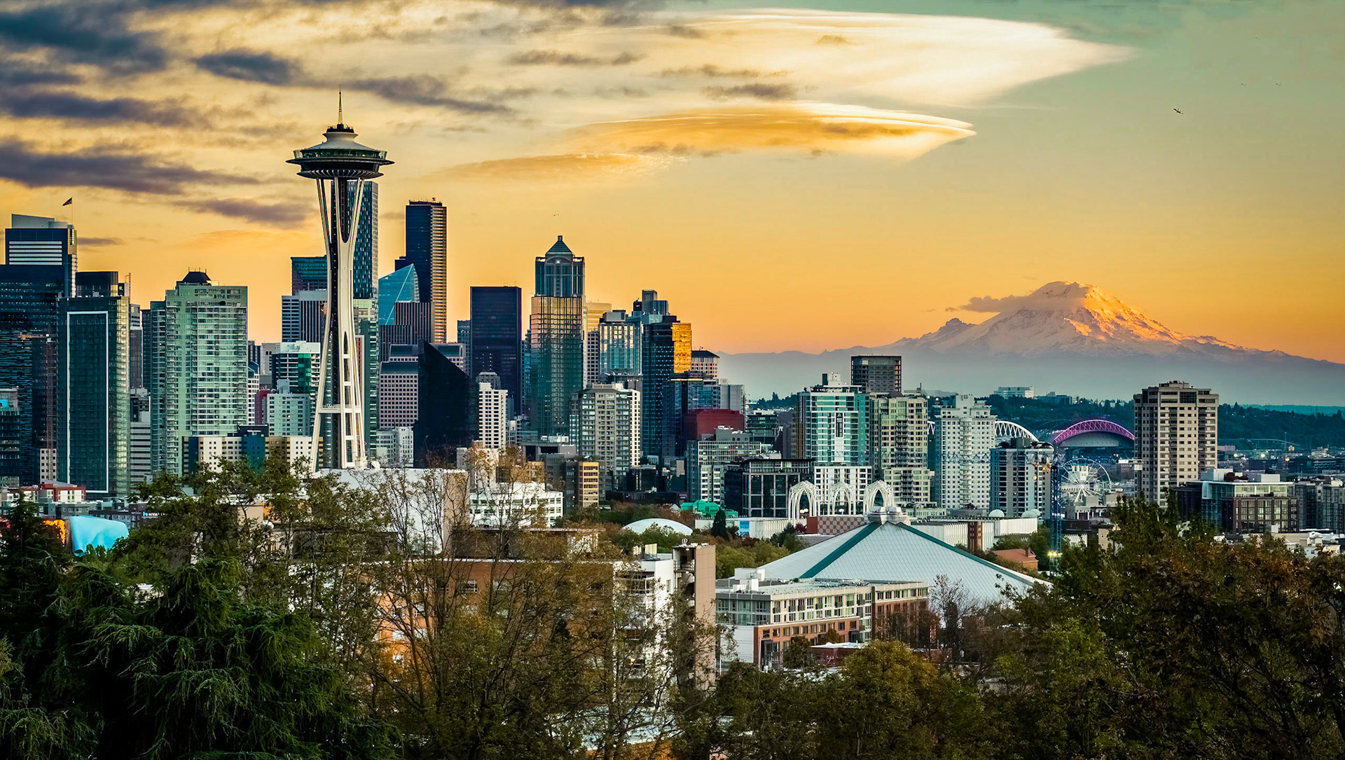 Skyline from Kerry Park at sunset
