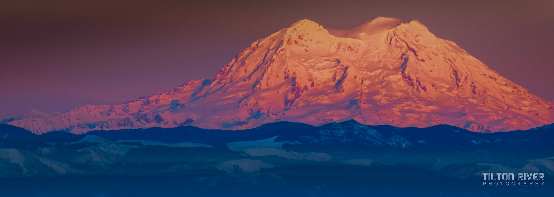 Alpenglow on Mt. Rainier