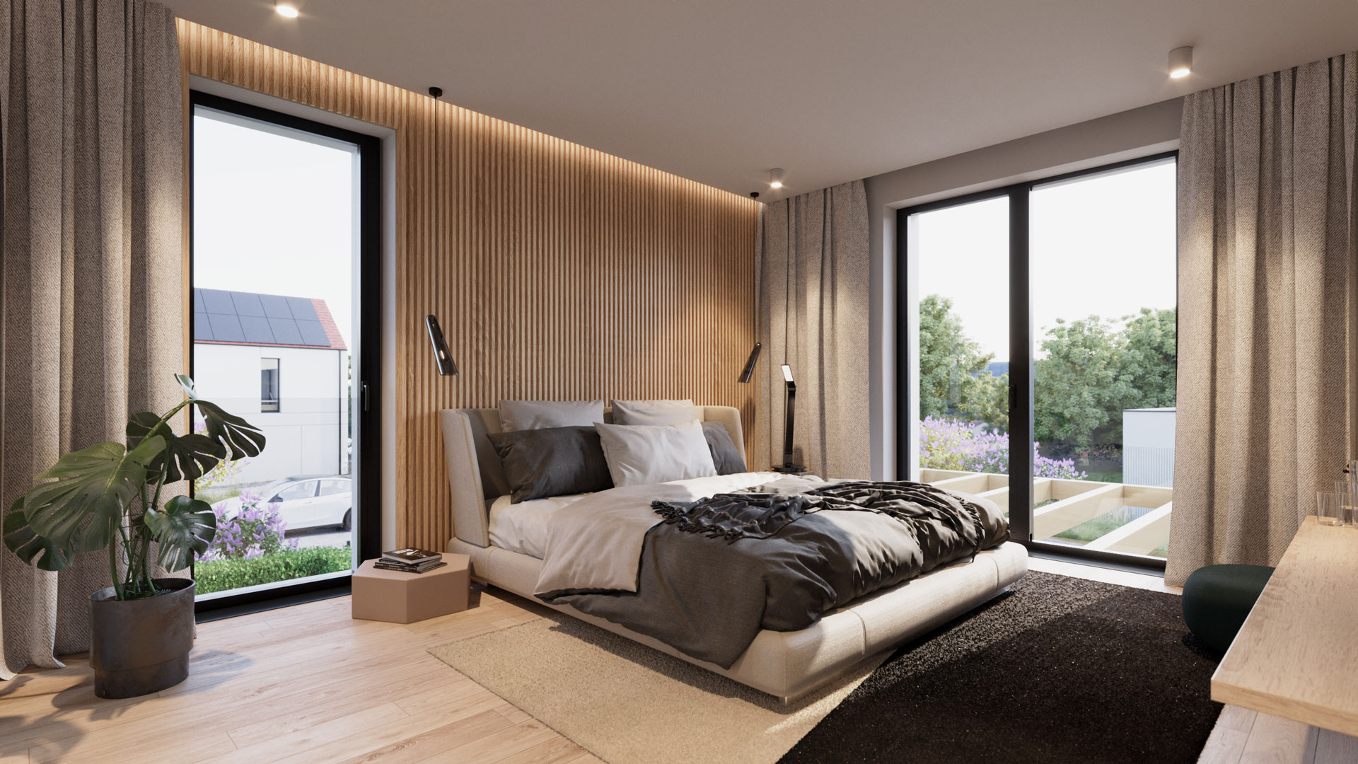 Vizualizace moderního interiéru domu. Vizualizace a styling interiéru Tomáš Firla firlavisual.
