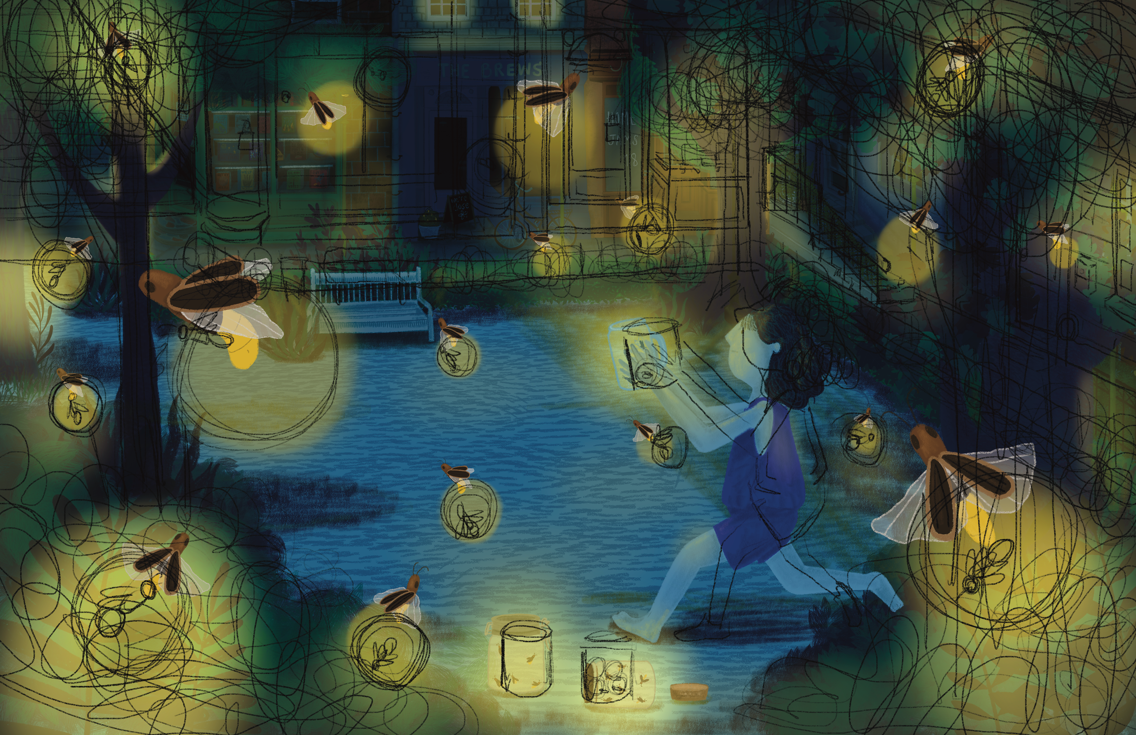 Reshine the Stars, PP 13-14 Sketch with Colour V1