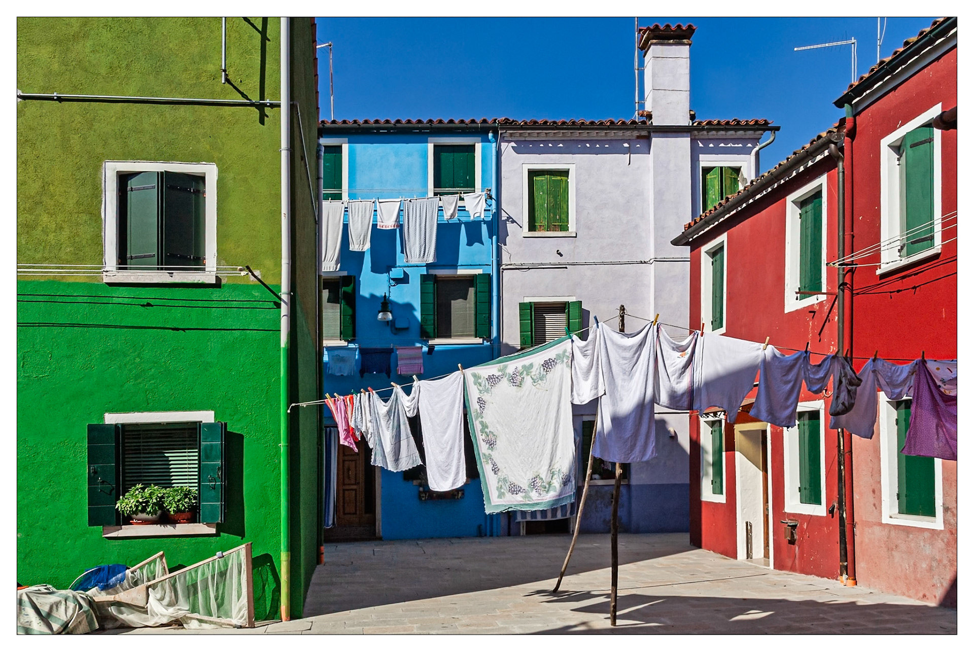 Washing Day - Burano, Italy