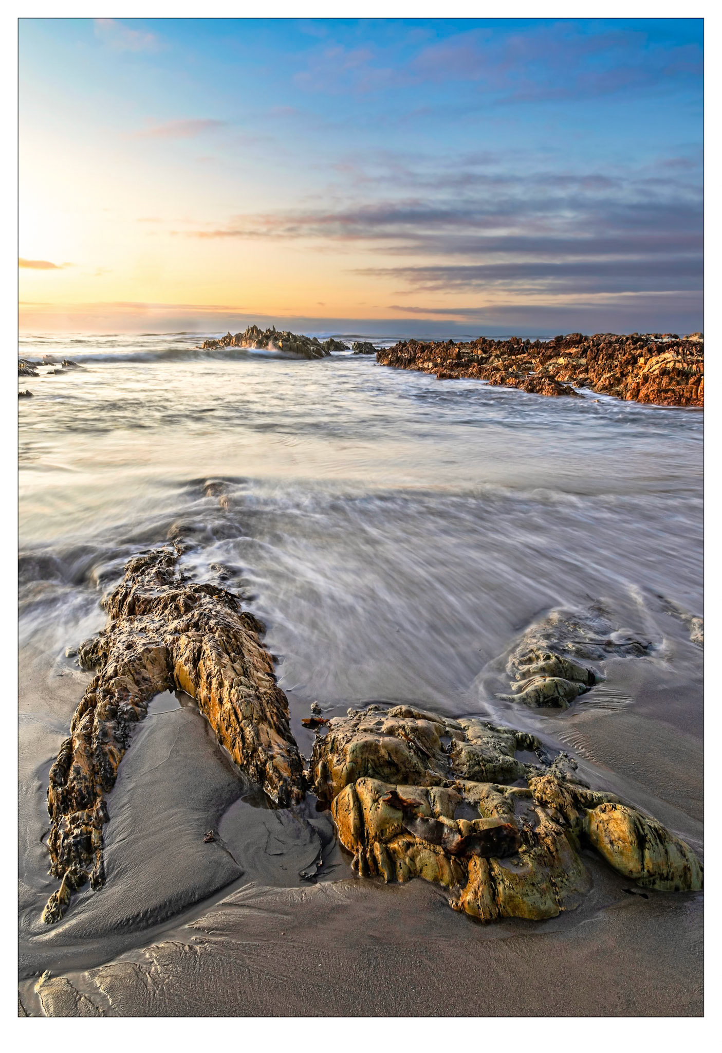 Sunset at Bluff Hill Point - Tarkine Coast, Tasmania