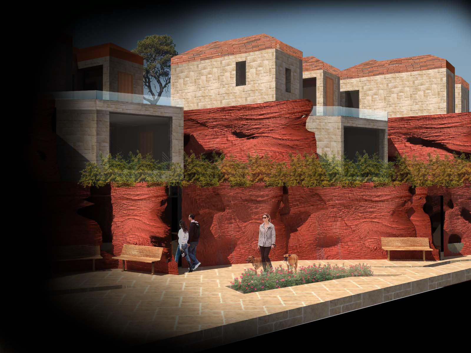 Eroding Villas and Experience Centre Visualisation