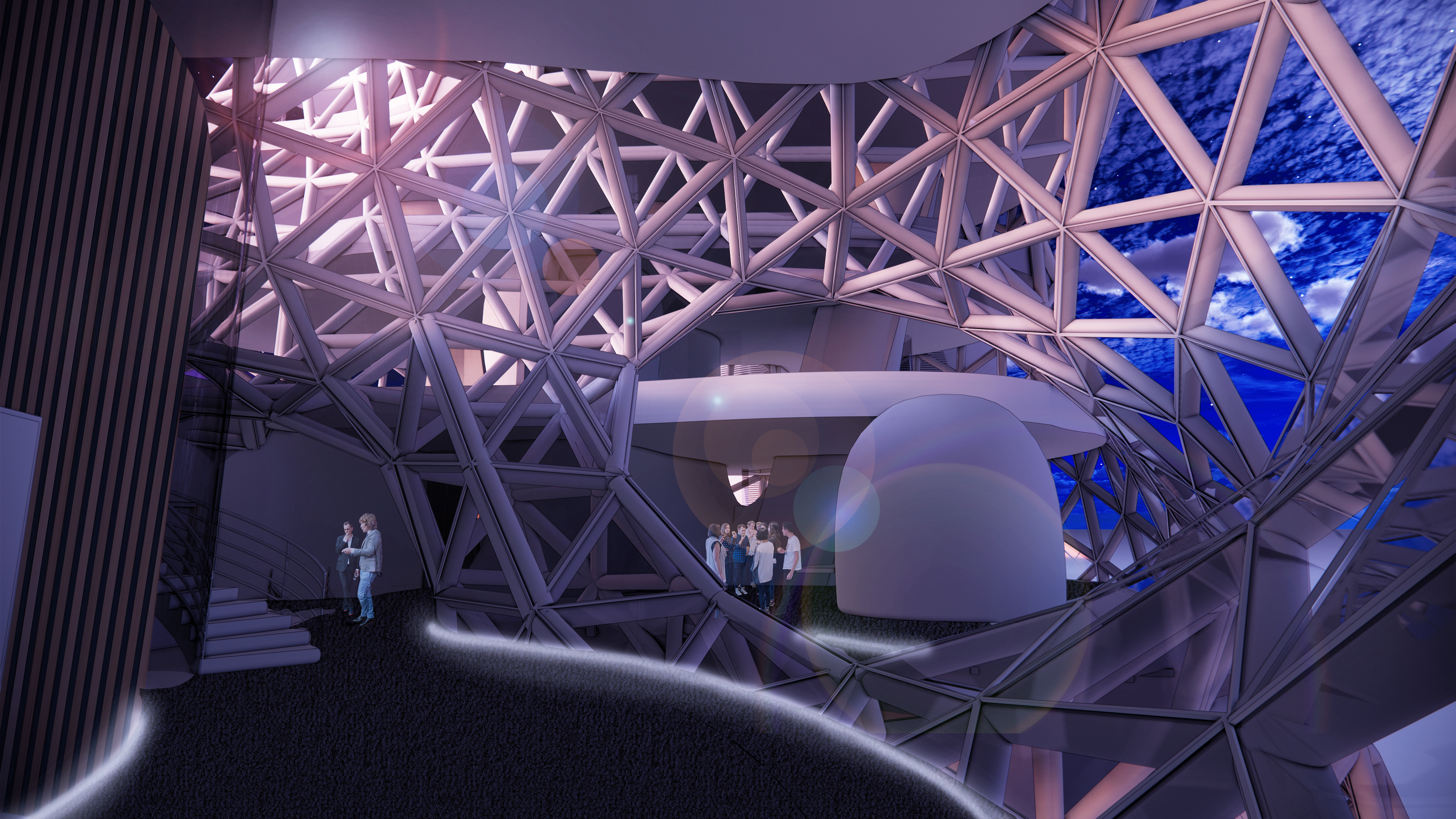 Day and Night Lounge - Night View