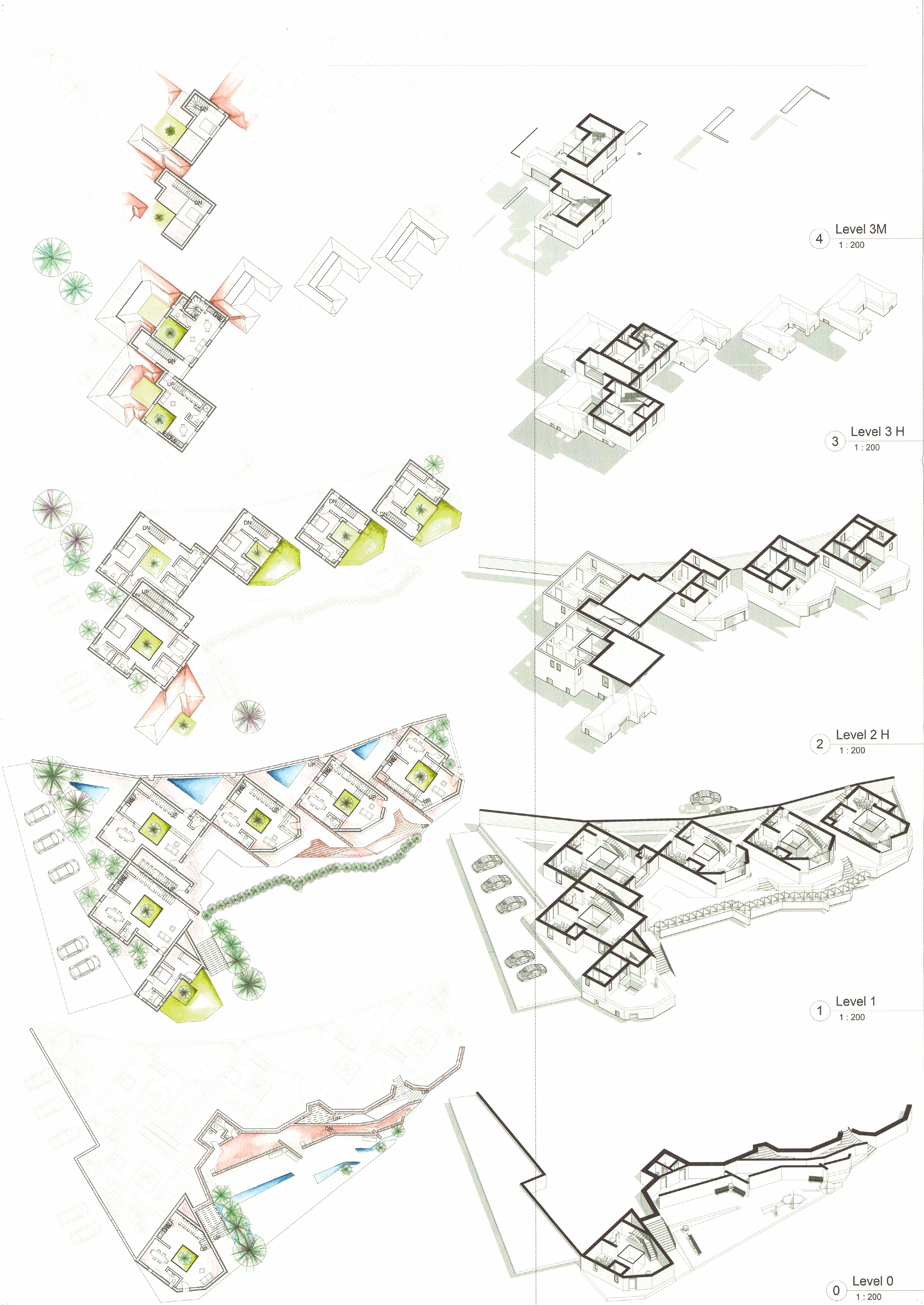 Exploded floorplans