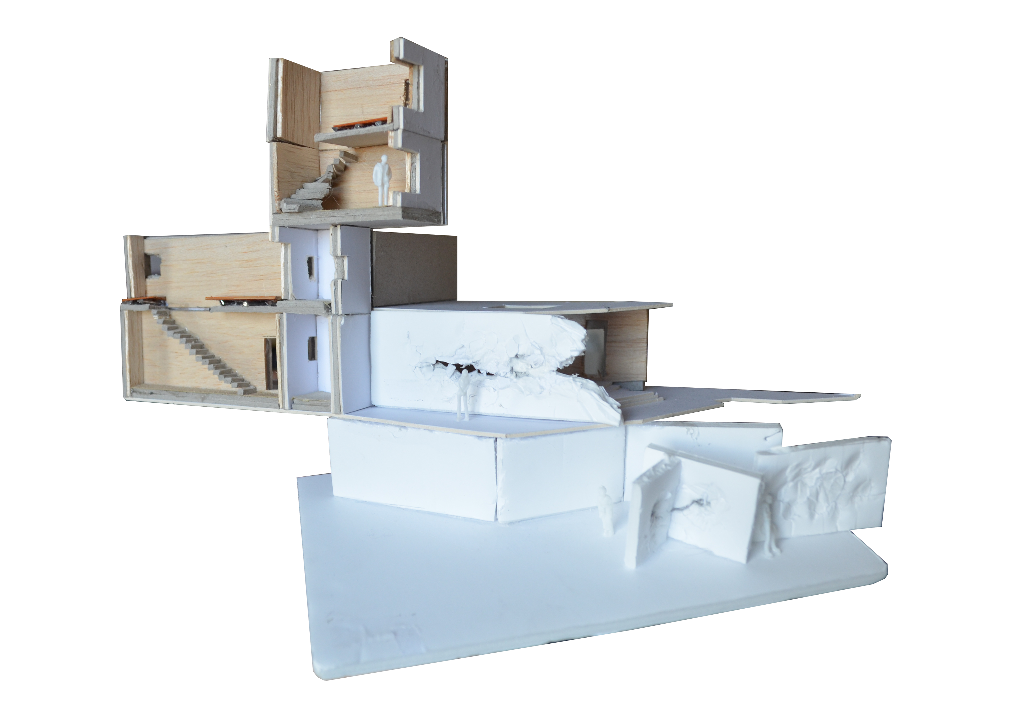 Model of Eroding Villas and Experience Centre