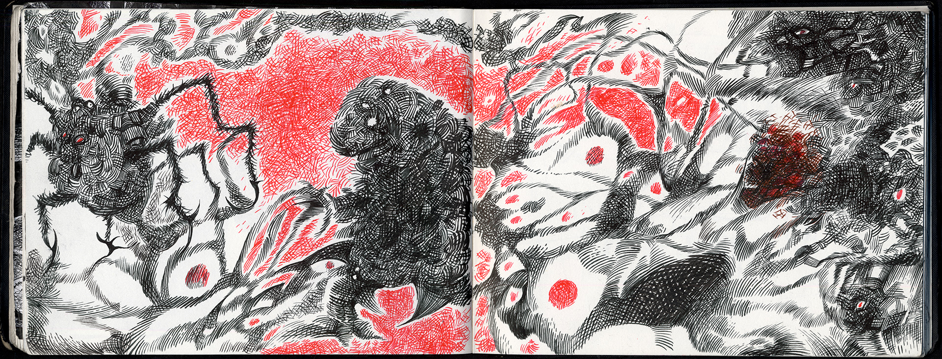 Miwer, Sketch Book, Sketches, doodling, doodles. Illustration, B&W, pencil