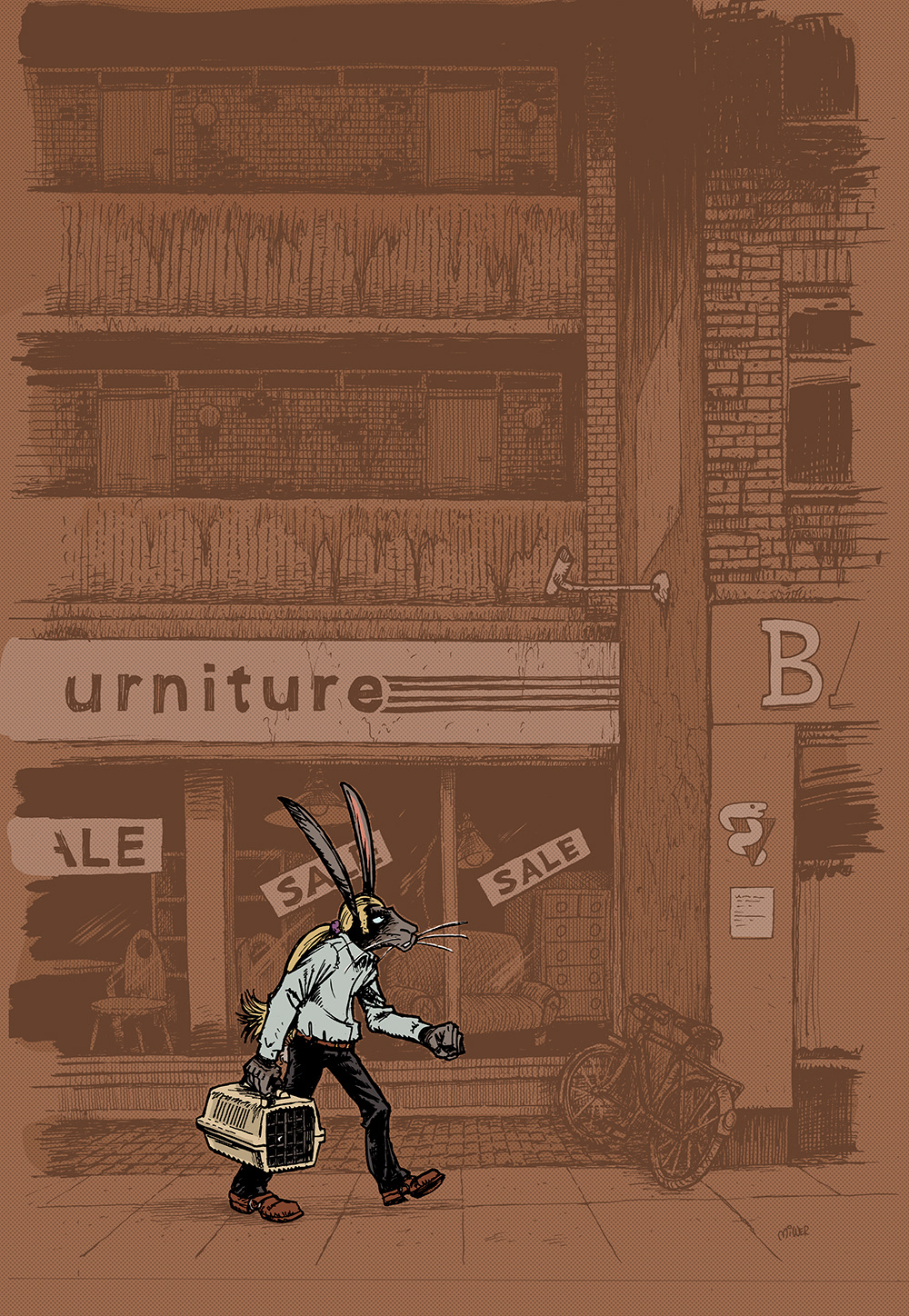 Graphic Novel, Comic, cover, illustration, tegneserie, Flopsy, Miwer, Tusch, pen, Adobe Photoshop, memories, Michael Wettendorff