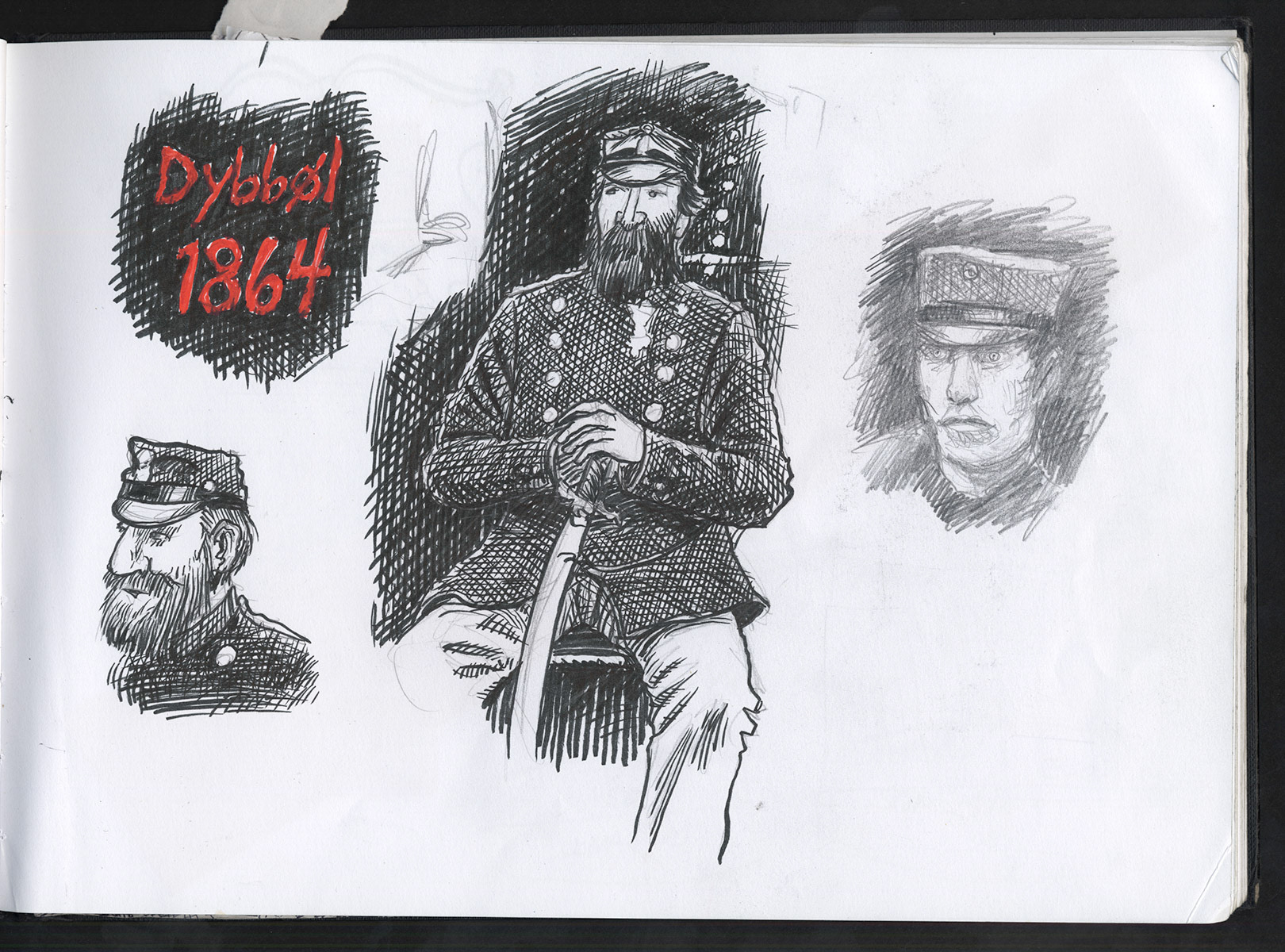 Miwer, Sketch Book, Sketches, doodling, doodles. Illustration, B&W, pencil