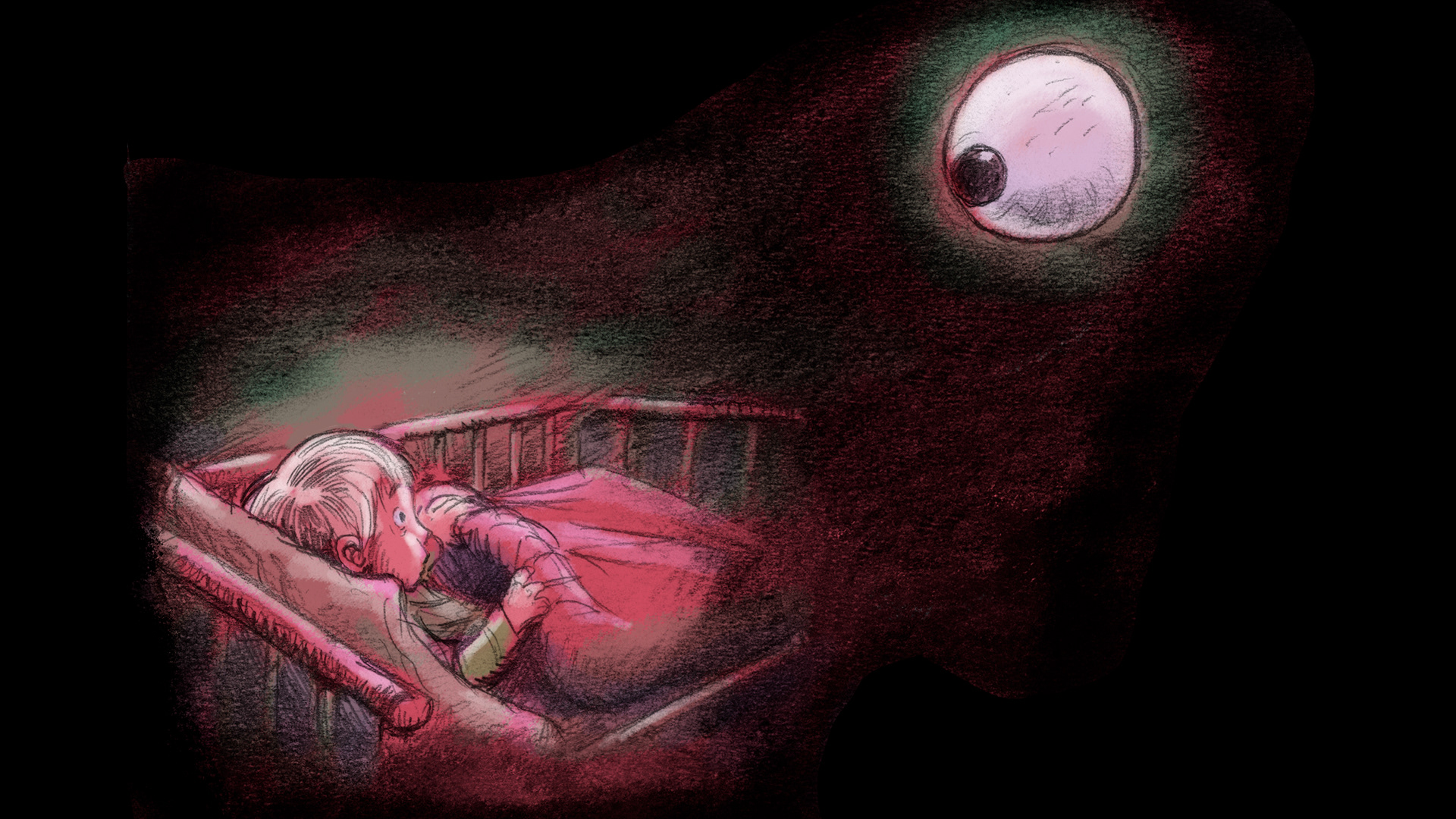 Tegneserie, tegneserier, comic, graphic novel, online comic, story, childhood memories, pencil, char coal, animated, short story, scary , eye, nordic noir, Michael Wettendorff