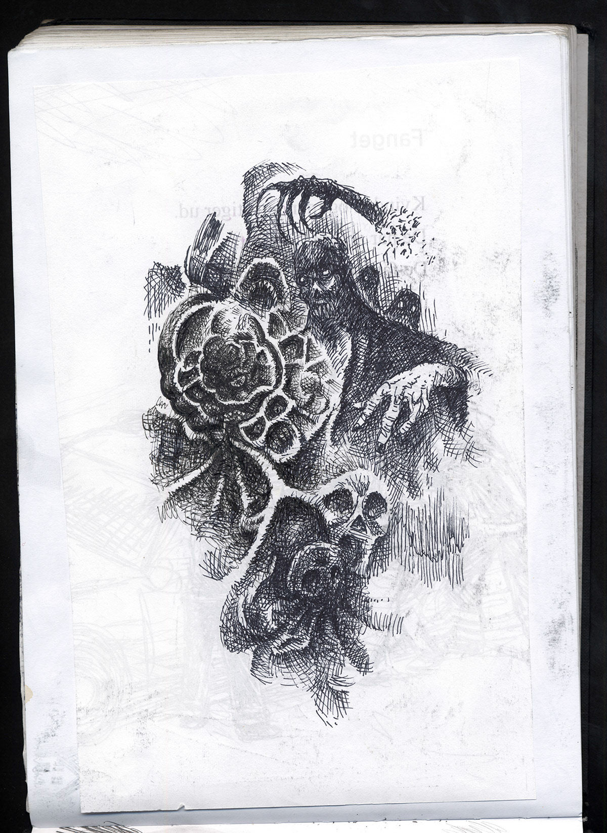 Miwer, Sketch Book, Sketches, doodling, doodles. Illustration, B&W, pencil