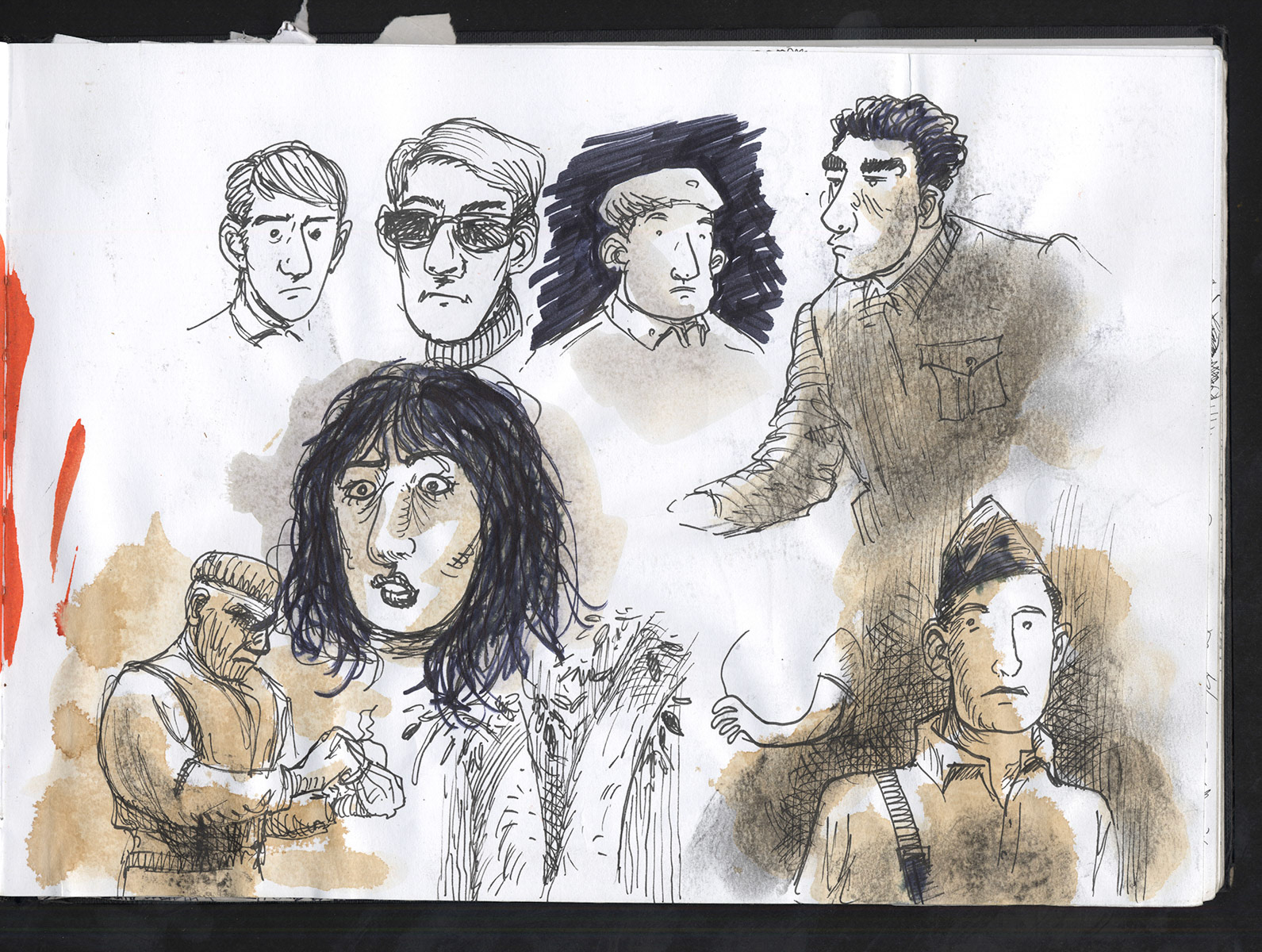 Miwer, Sketch Book, Sketches, doodling, doodles. Illustration, B&W, pencil