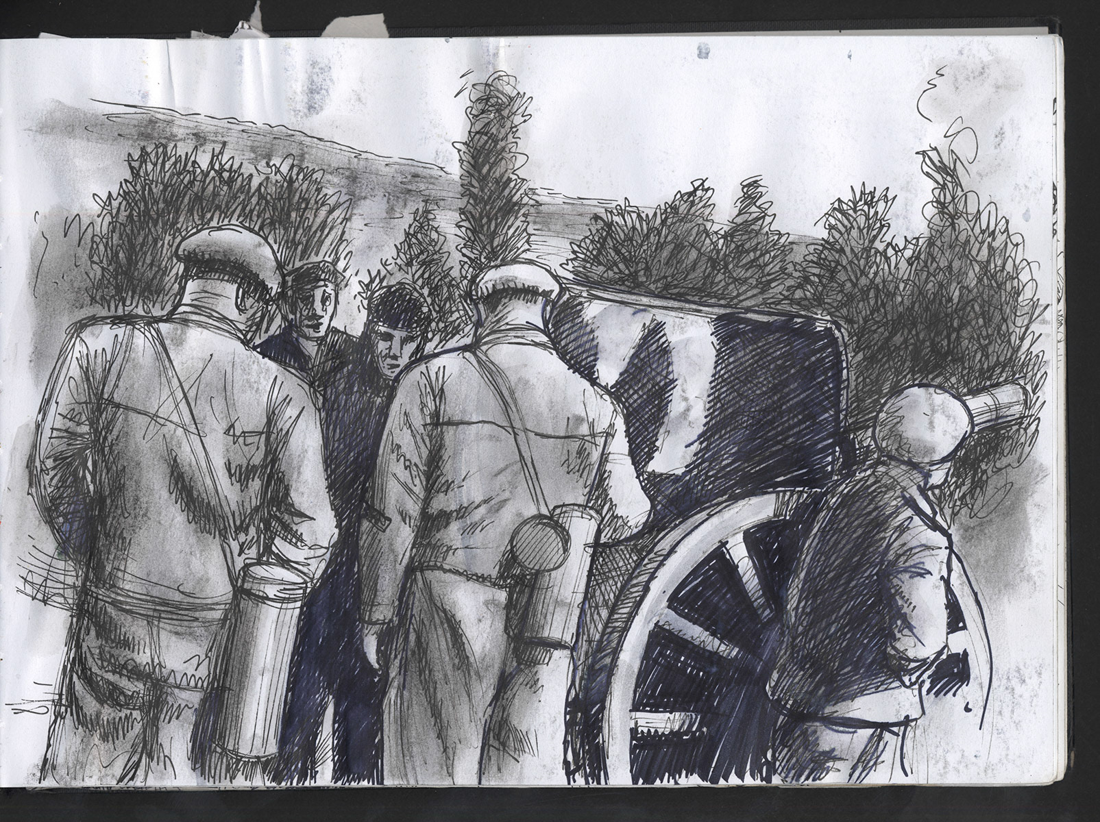 Miwer, Sketch Book, Sketches, doodling, doodles. Illustration, B&W, pencil