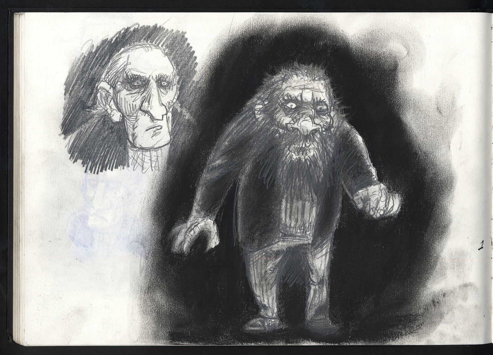 Miwer, Sketch Book, Sketches, doodling, doodles. Illustration, B&W, pencil