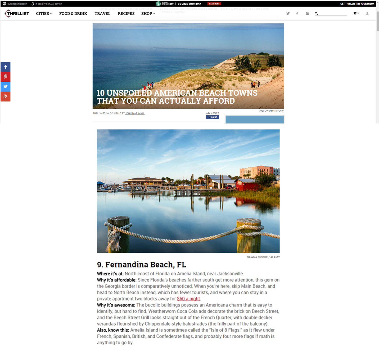 Thrillist, 10 Unspoiled American Beach Towns That You Can Actually Afford