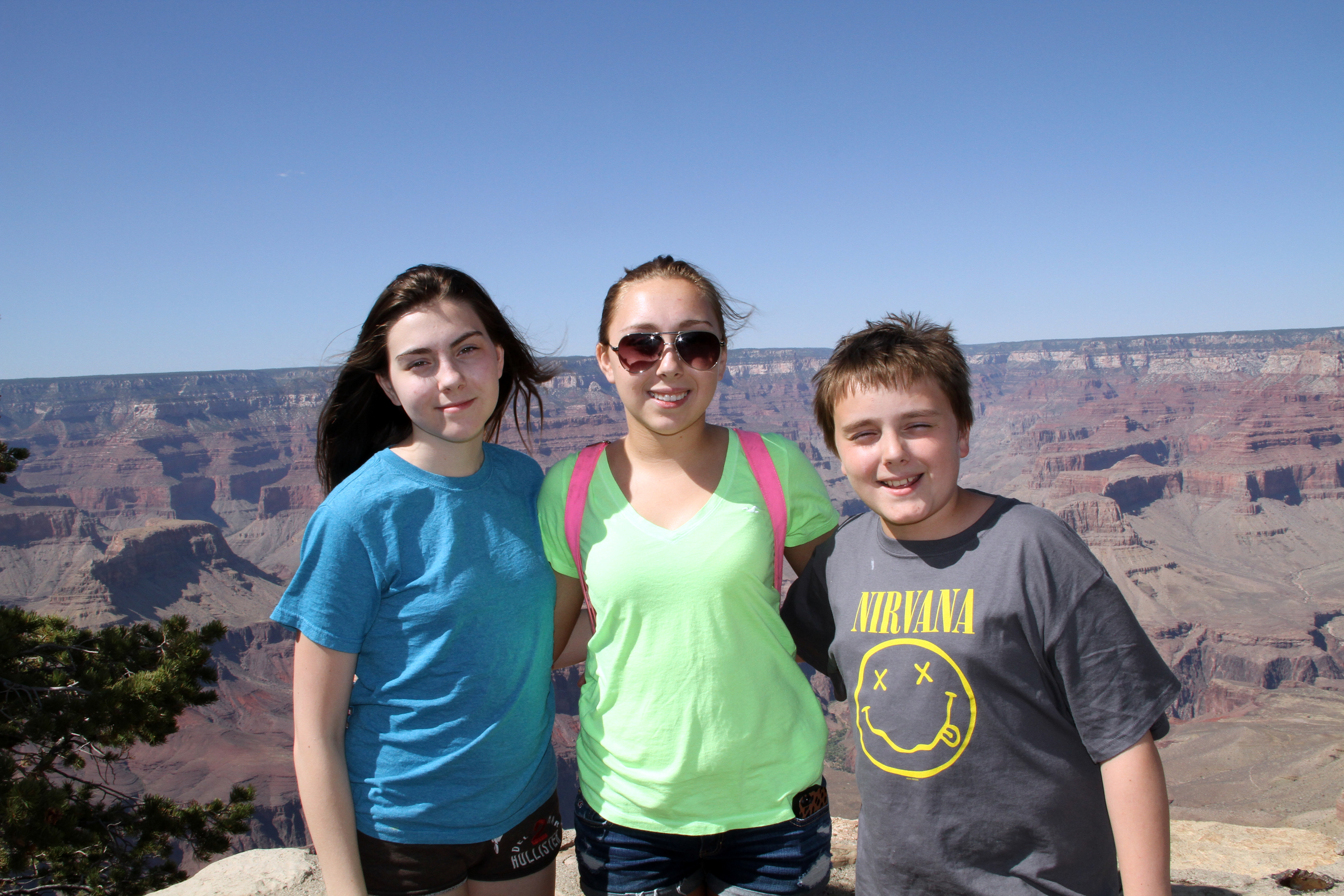 Kids at Grand Canyon 2014