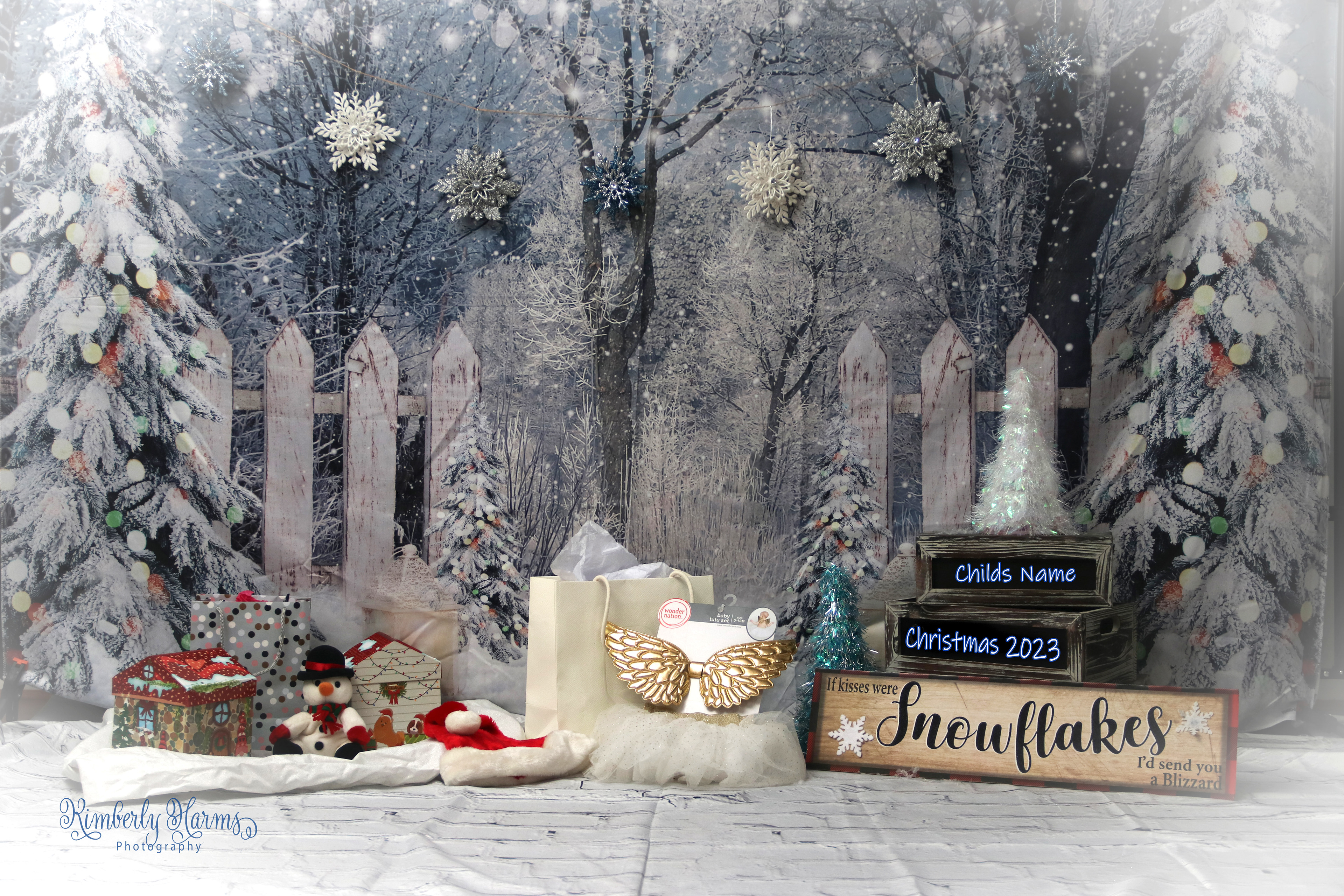 Snowflakes Picket Fence