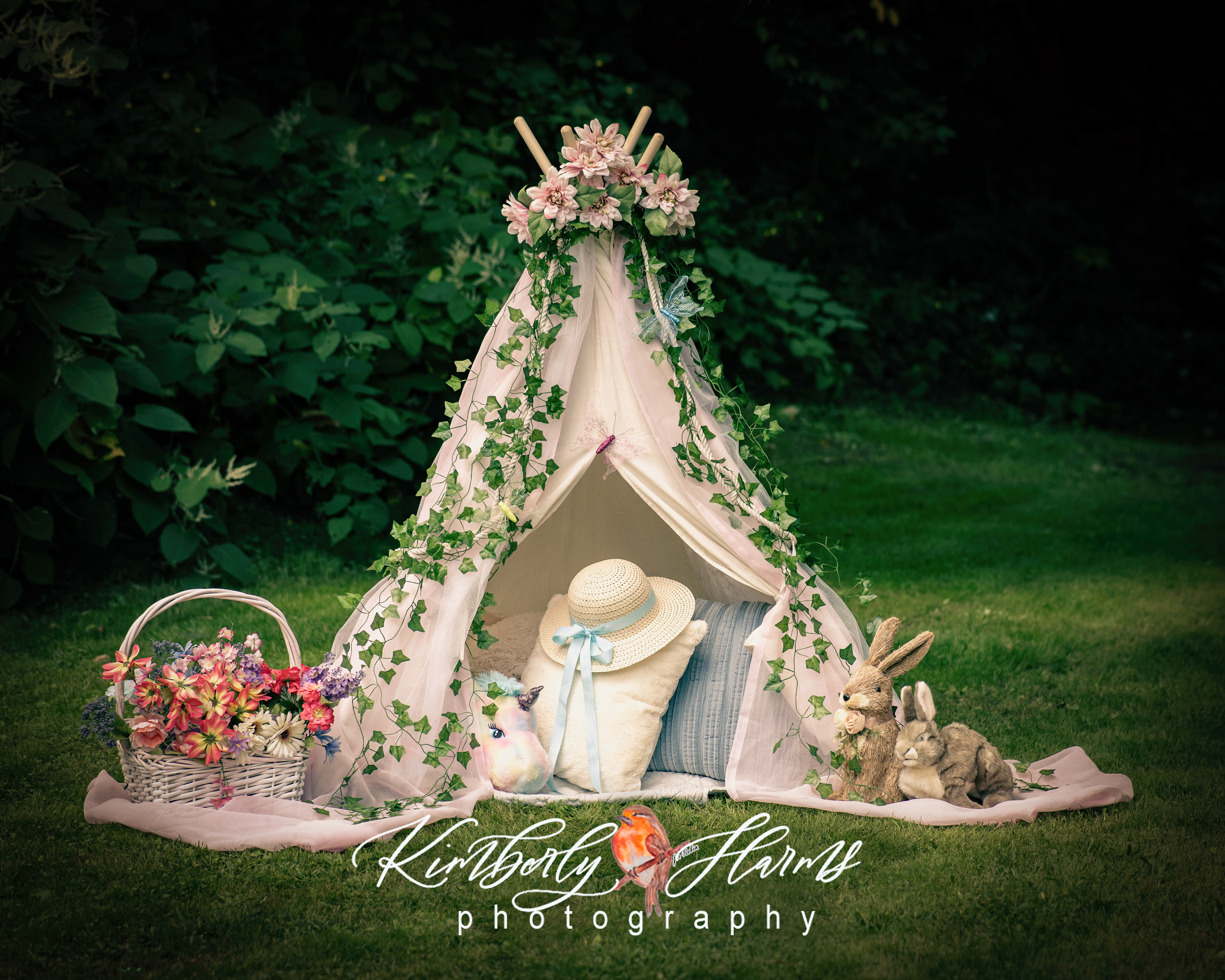 Tent Set up Outdoor at Studio