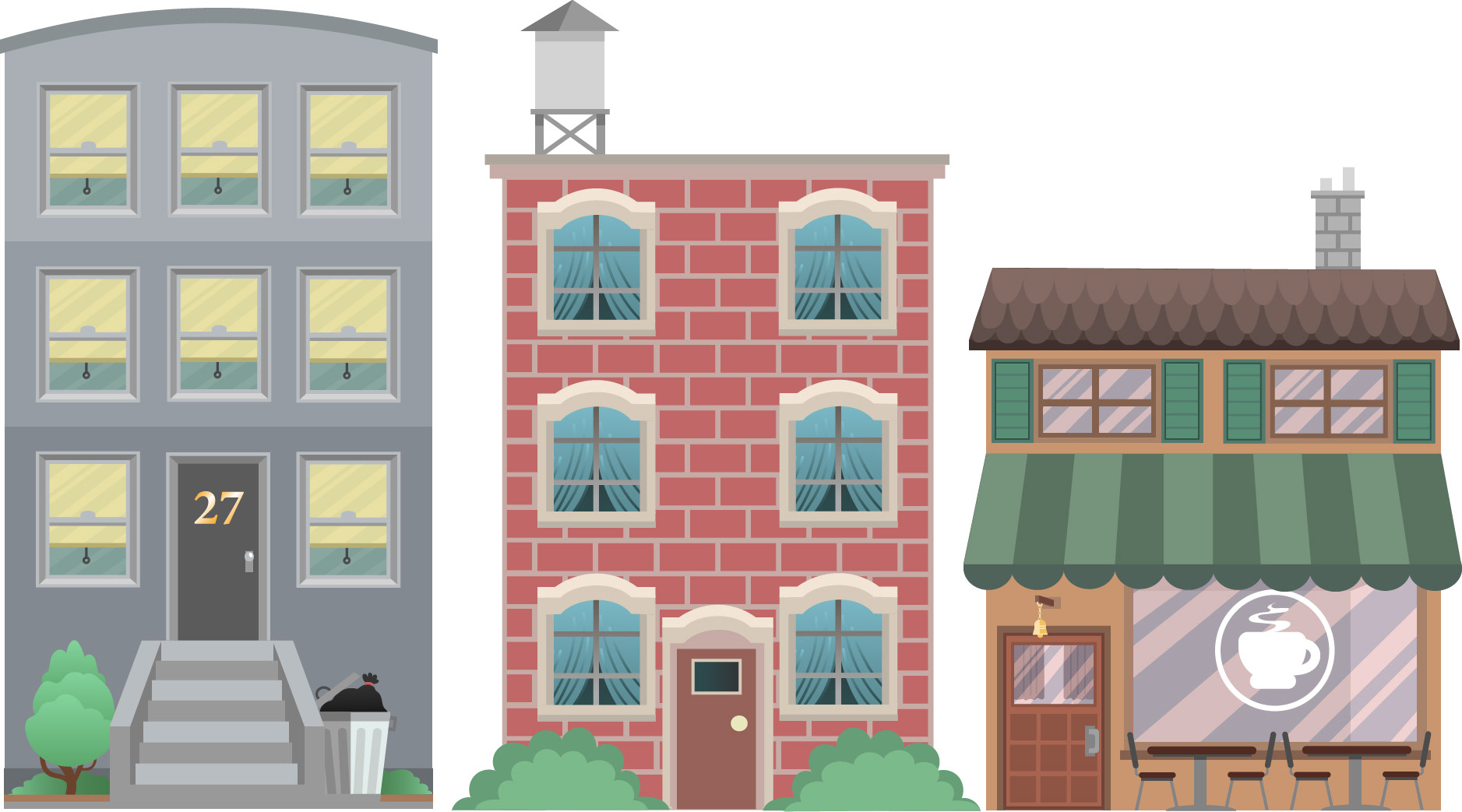 Building design concepts created for Voya.