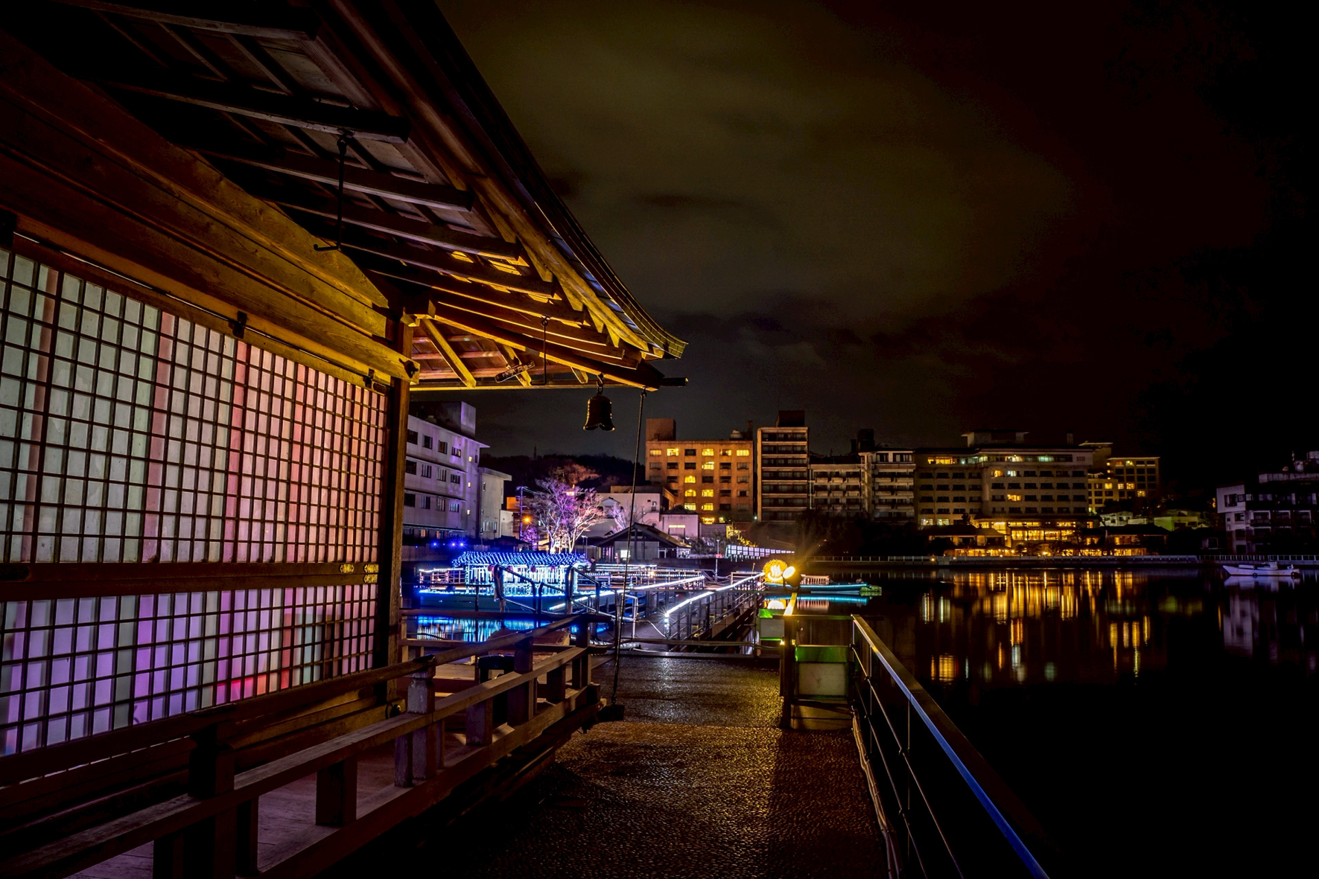 片山津温泉のライトアップ