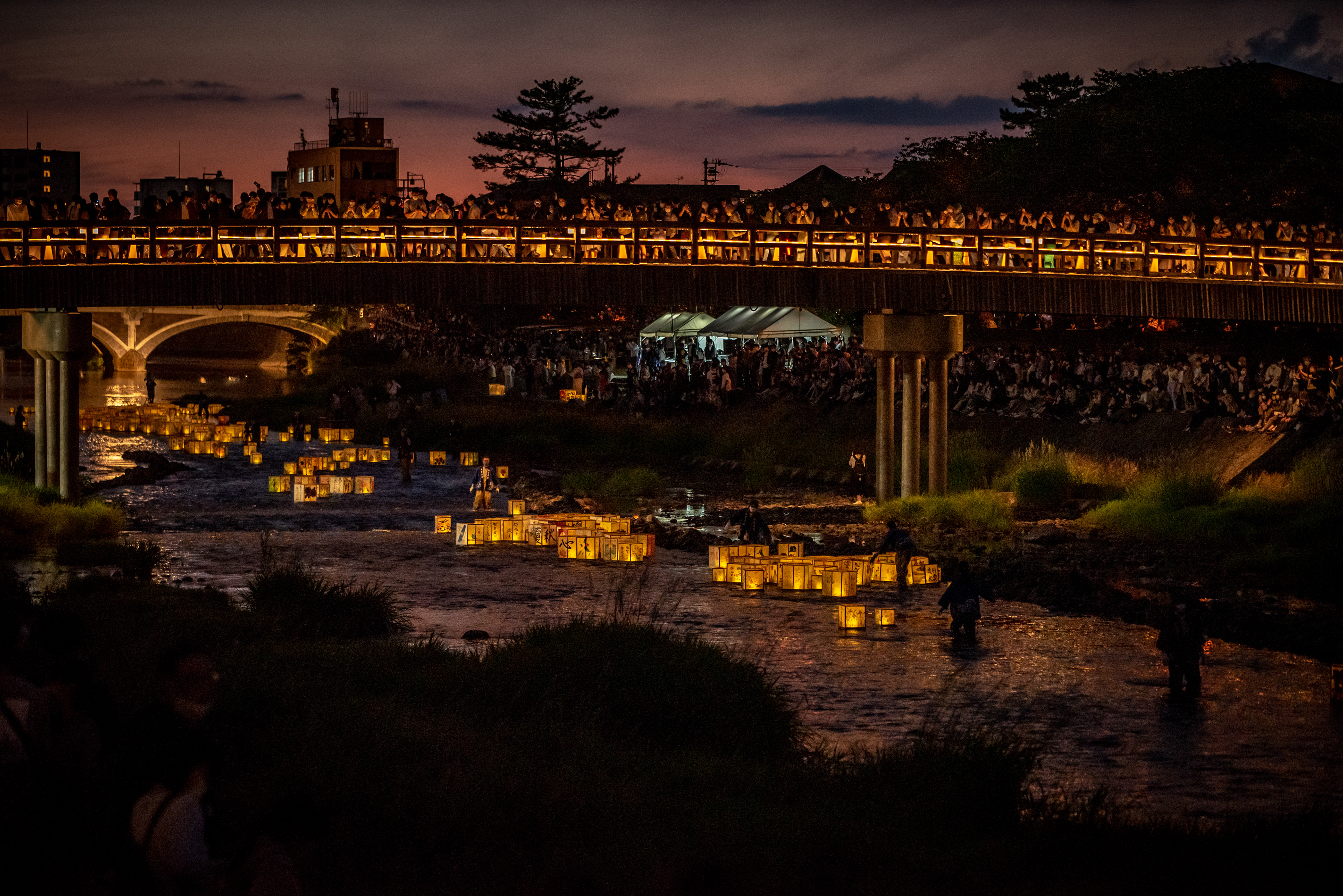 百万石まつり灯籠流し