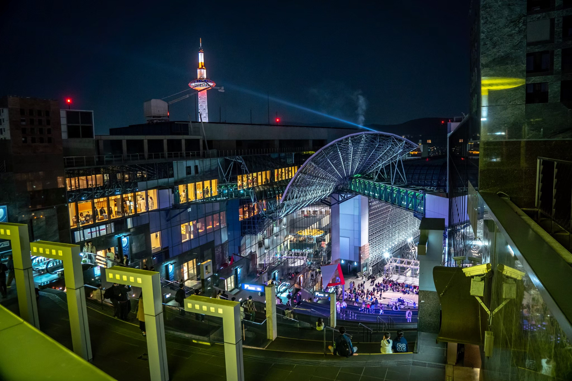 京都駅の夜景