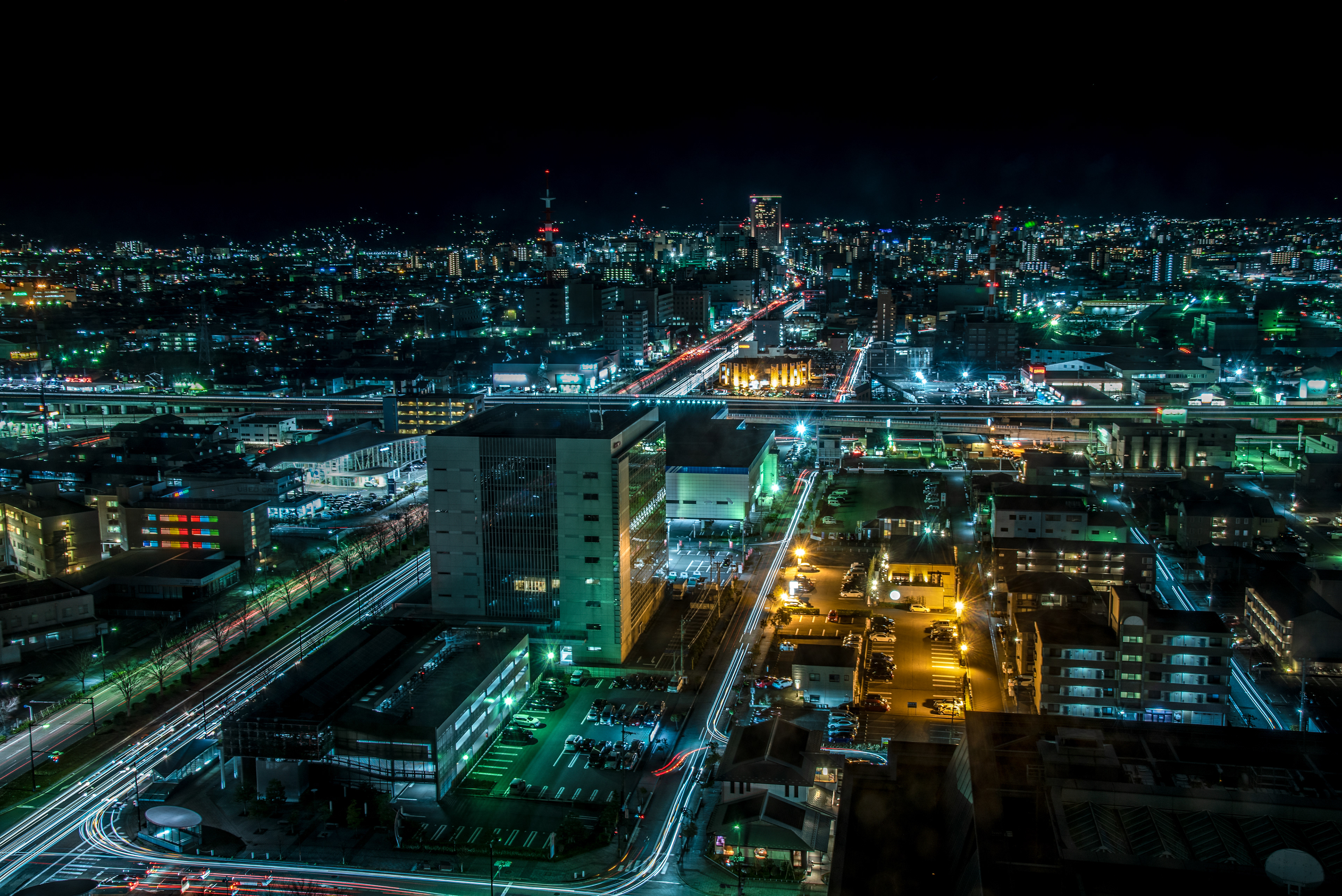 石川県庁展望ロビーからの夜景