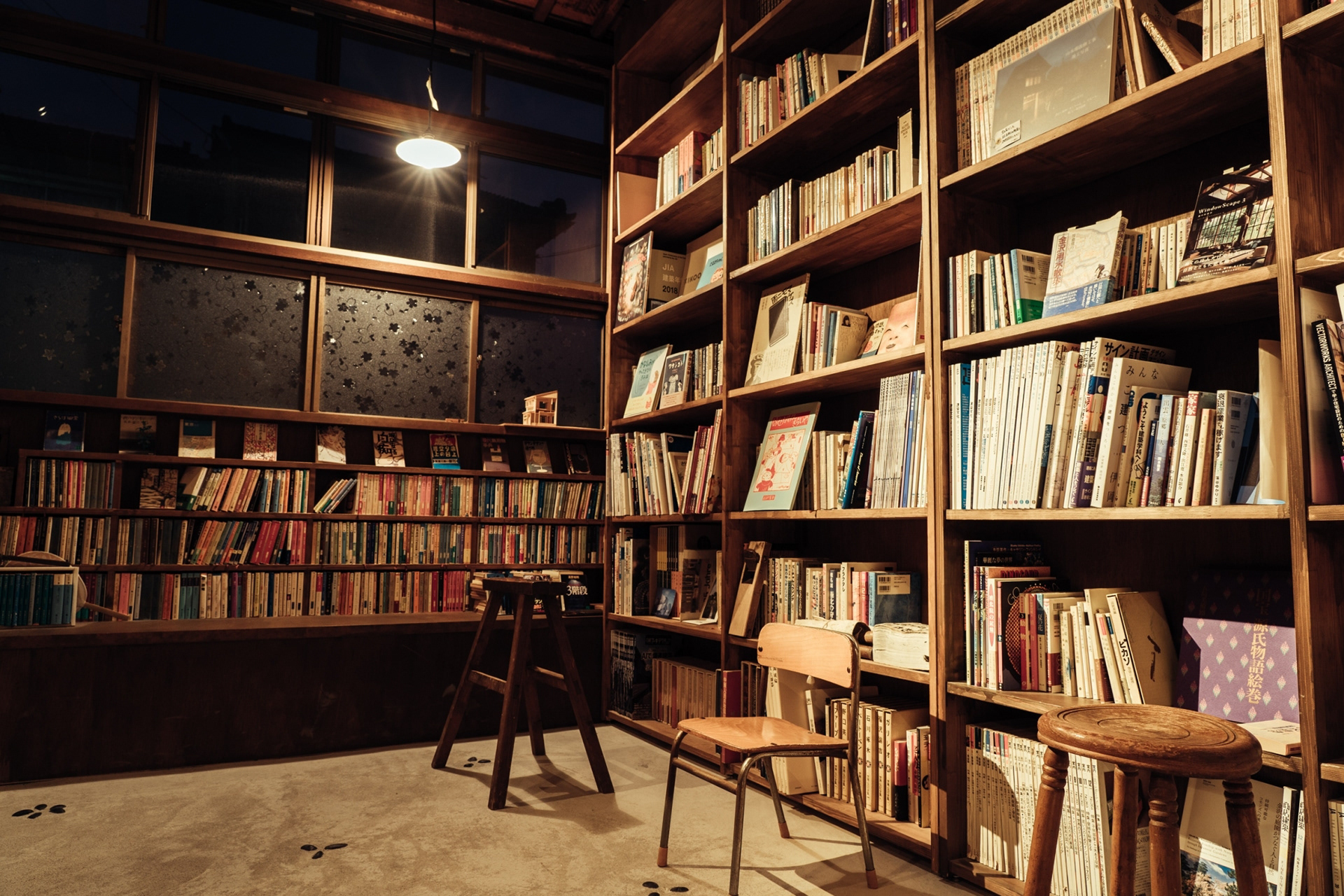 金沢市材木町・暁町の夜の図書館同時開館記録撮影