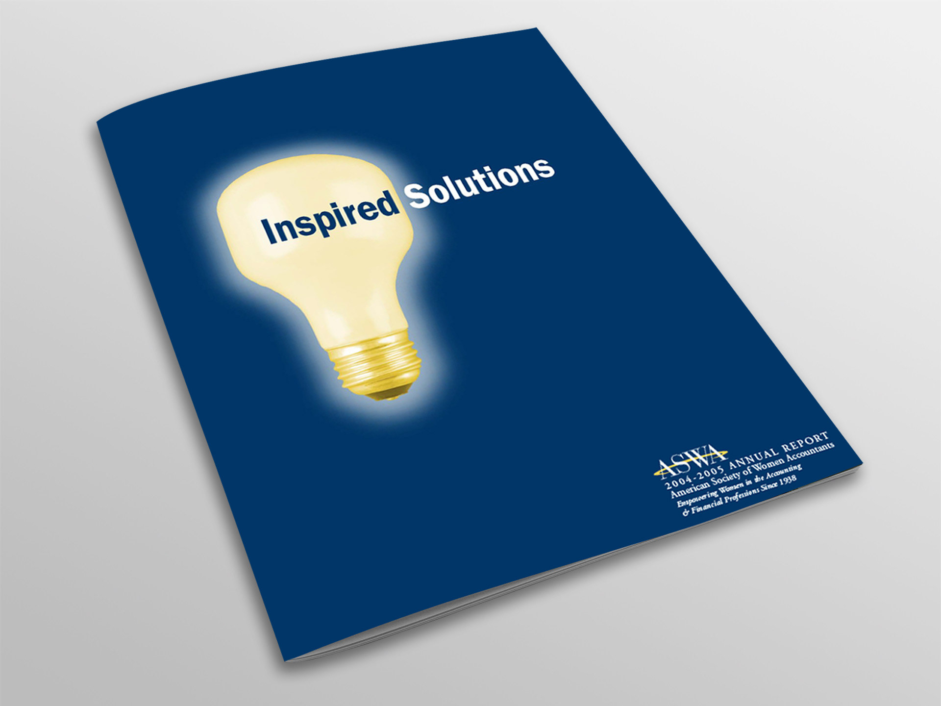 Annual report designed by Marshall Pickard