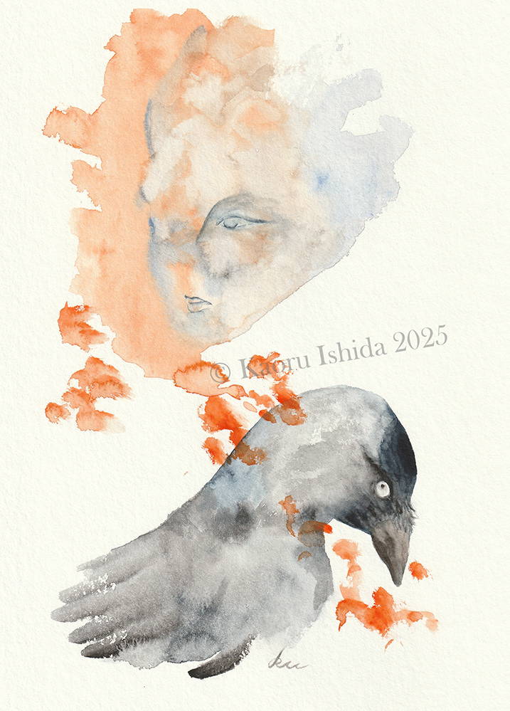Hledání tebe ve stínu (Watercolour, 22 x 30 cm)