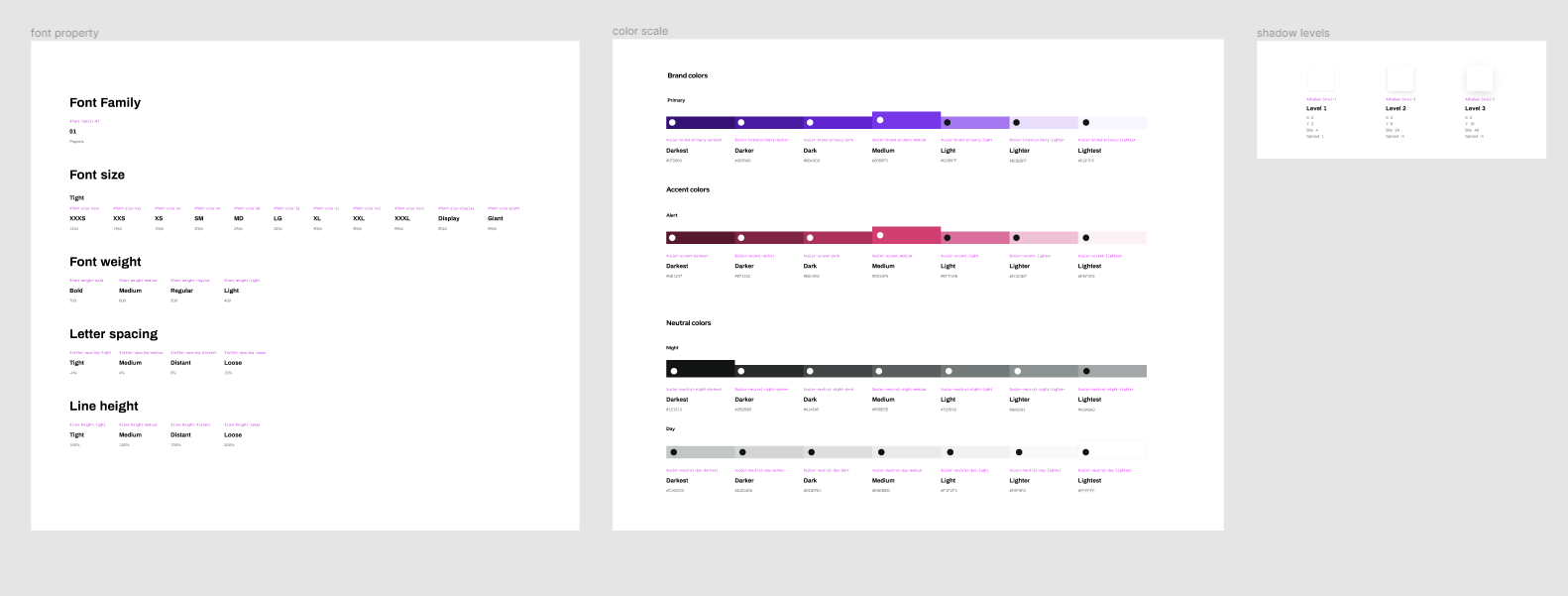 Design tokens