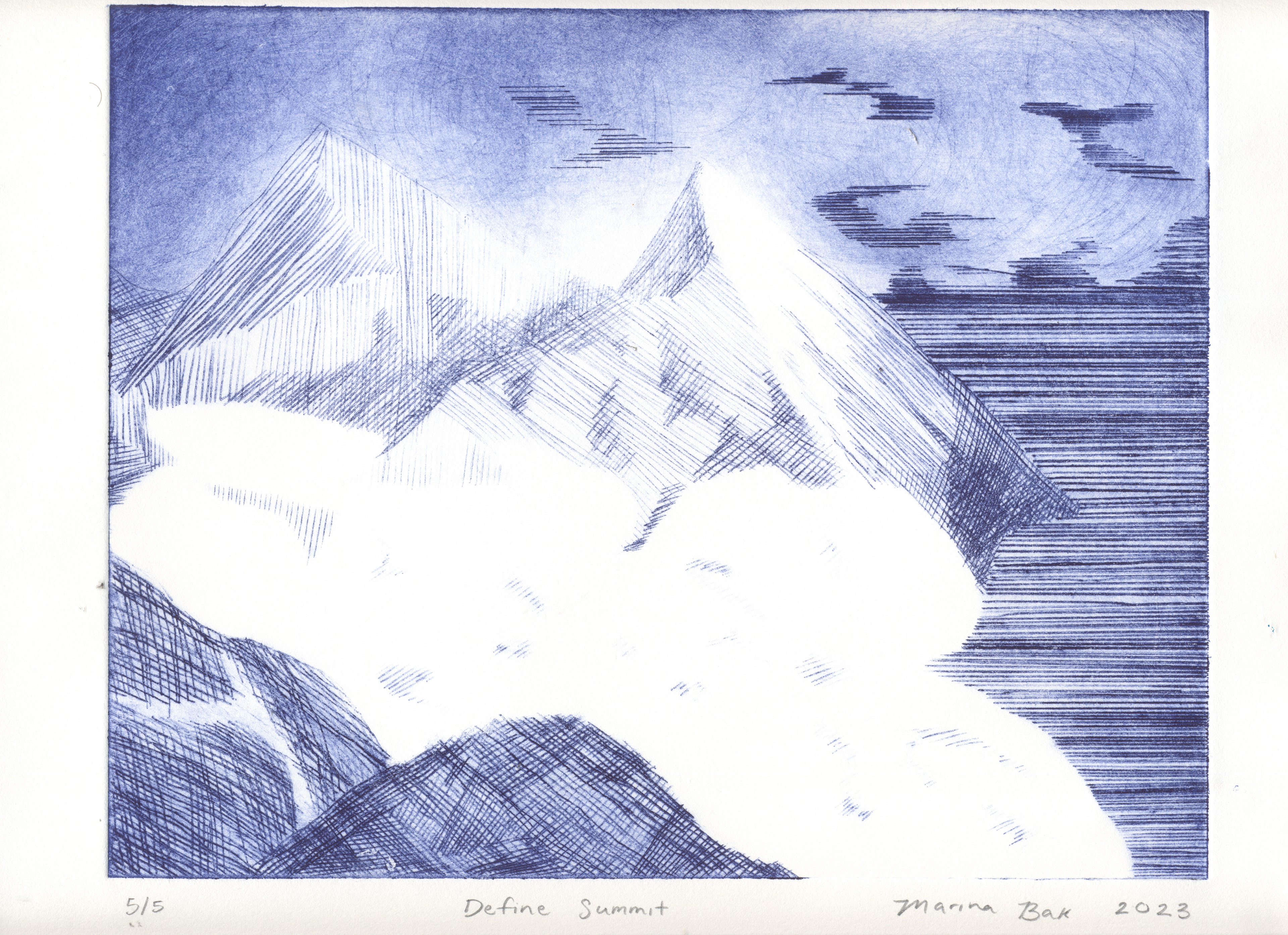 Lithography Print "Define Summit" 5/5 March 2023