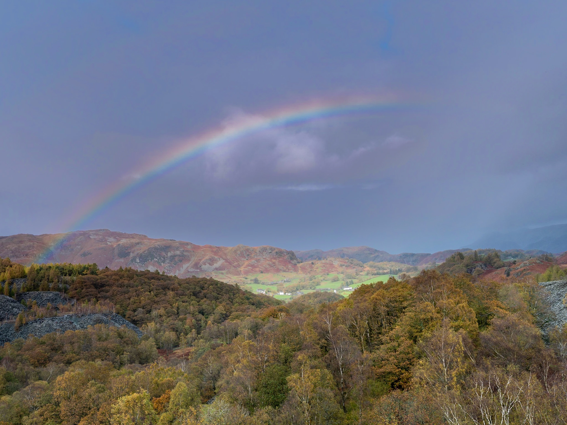 Rainbow over Little Langdale