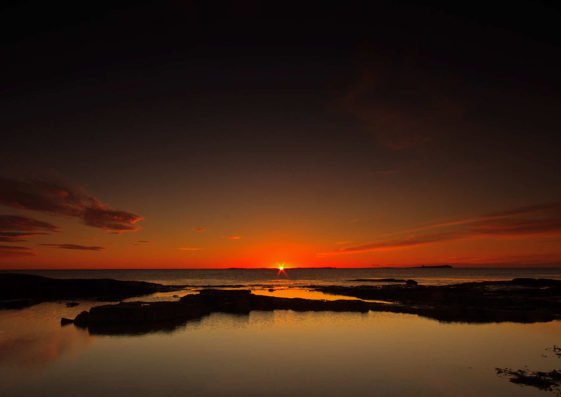 Sunrise over the Farne Islands