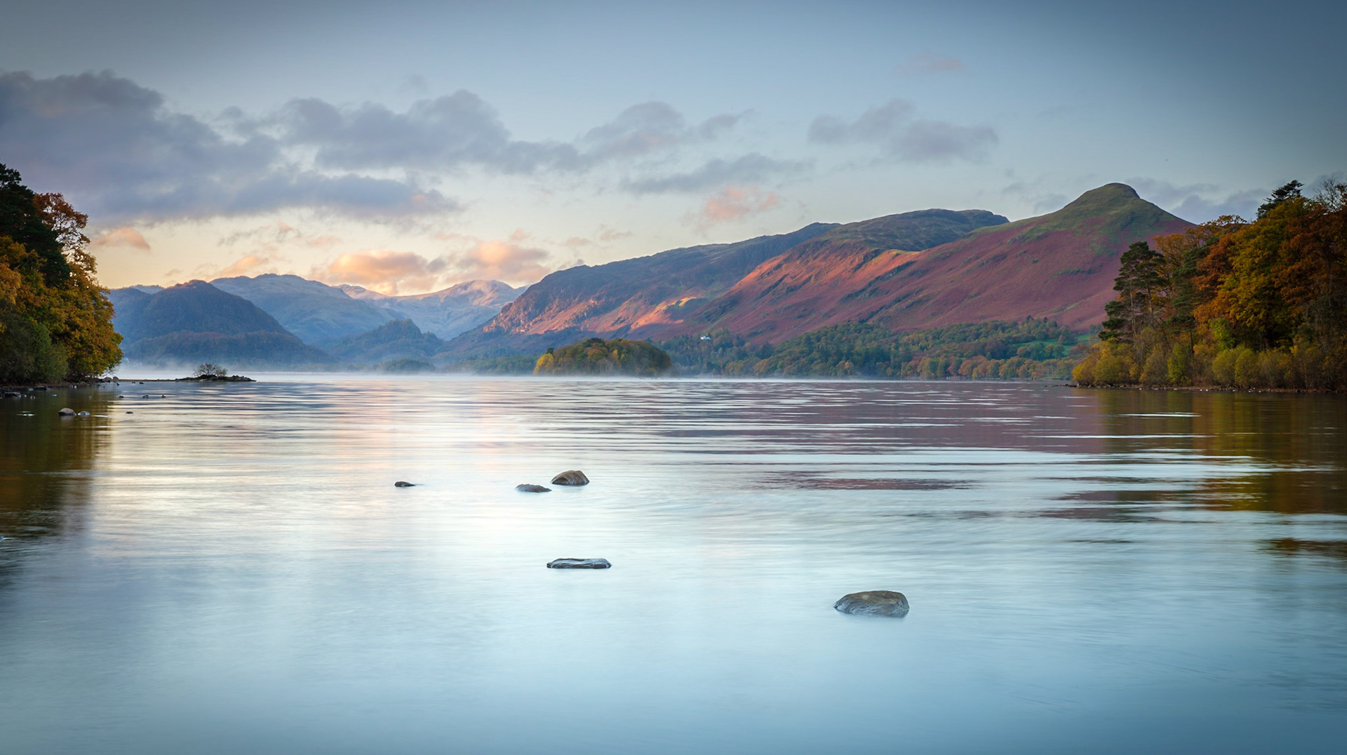 Early morning light over Derwentwater