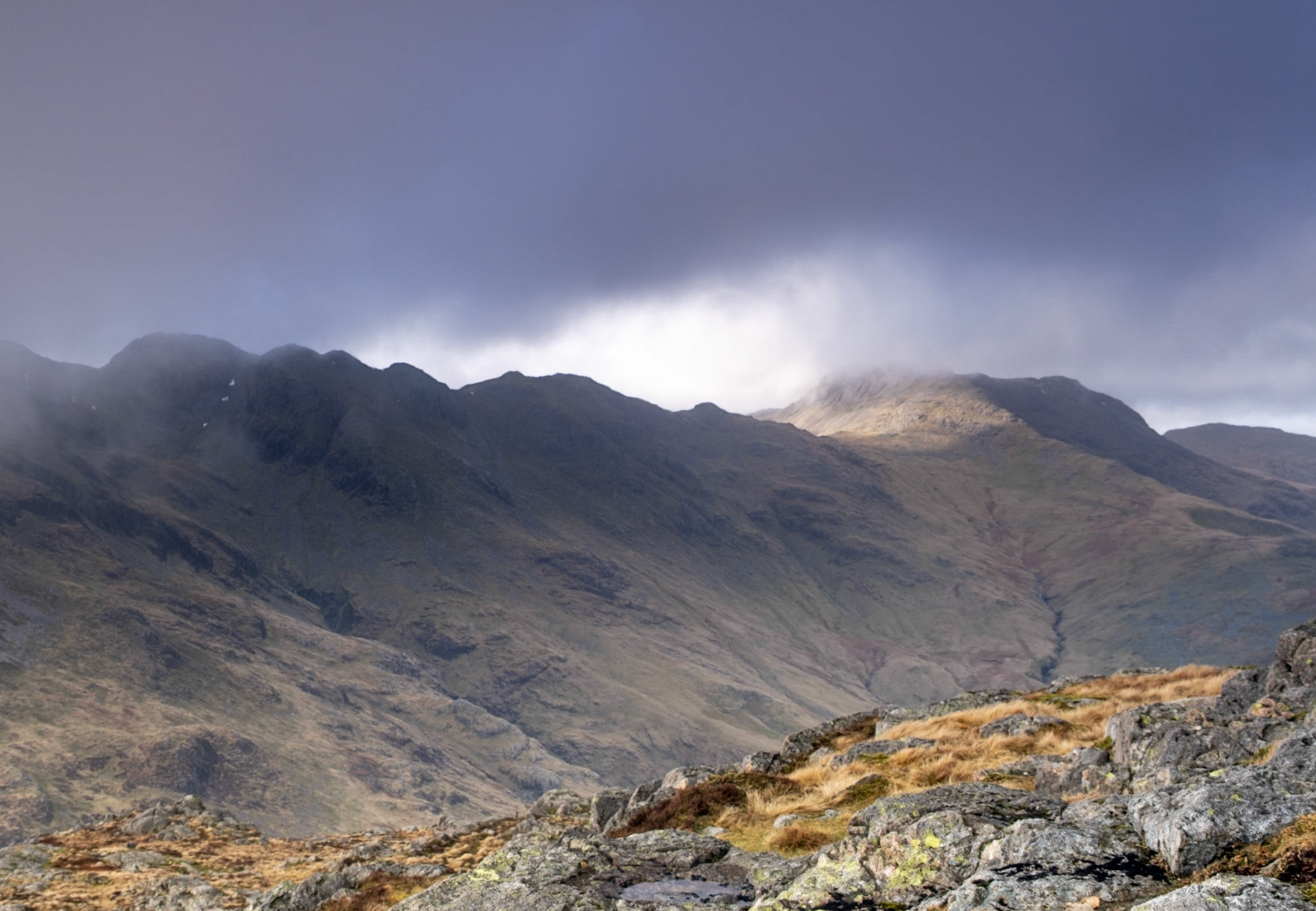 Bow Fell from Pike O'Bliscoe
