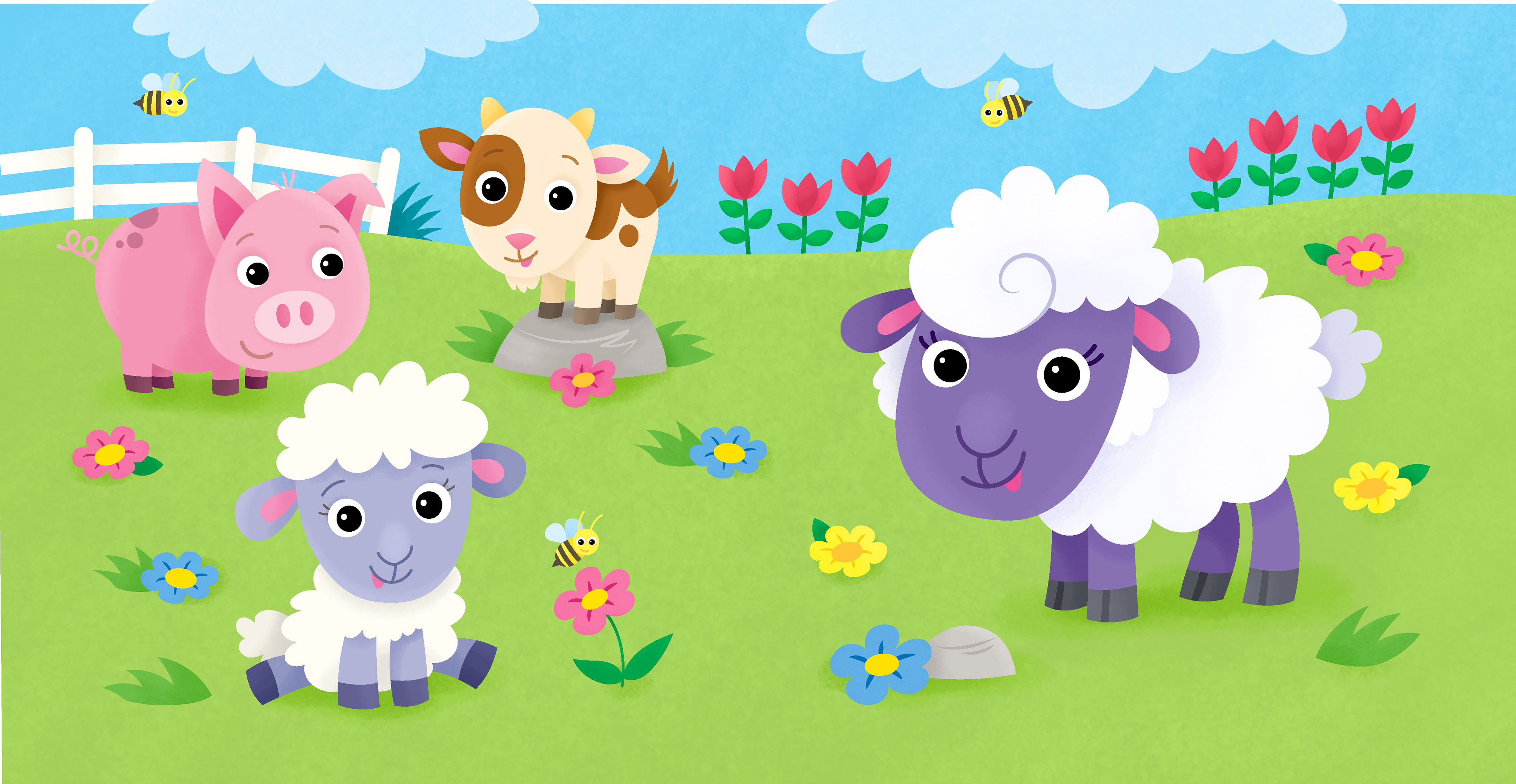 Baby Farm Match - Sheep