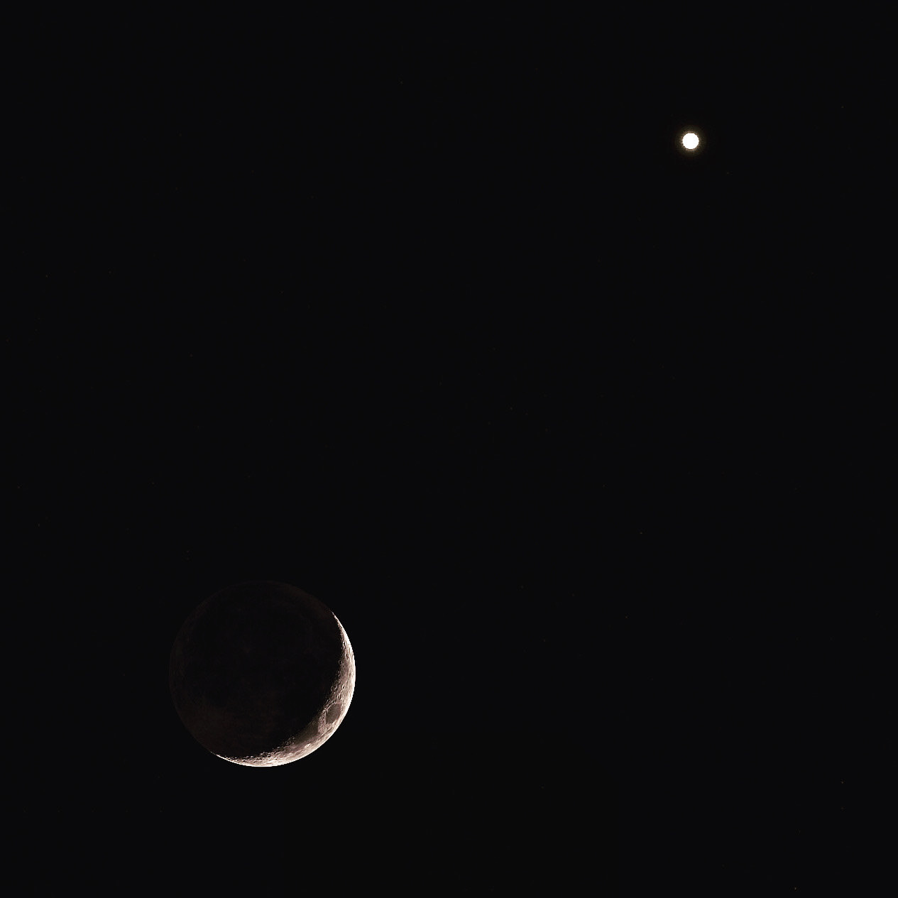 Waxing Crescent and Venus