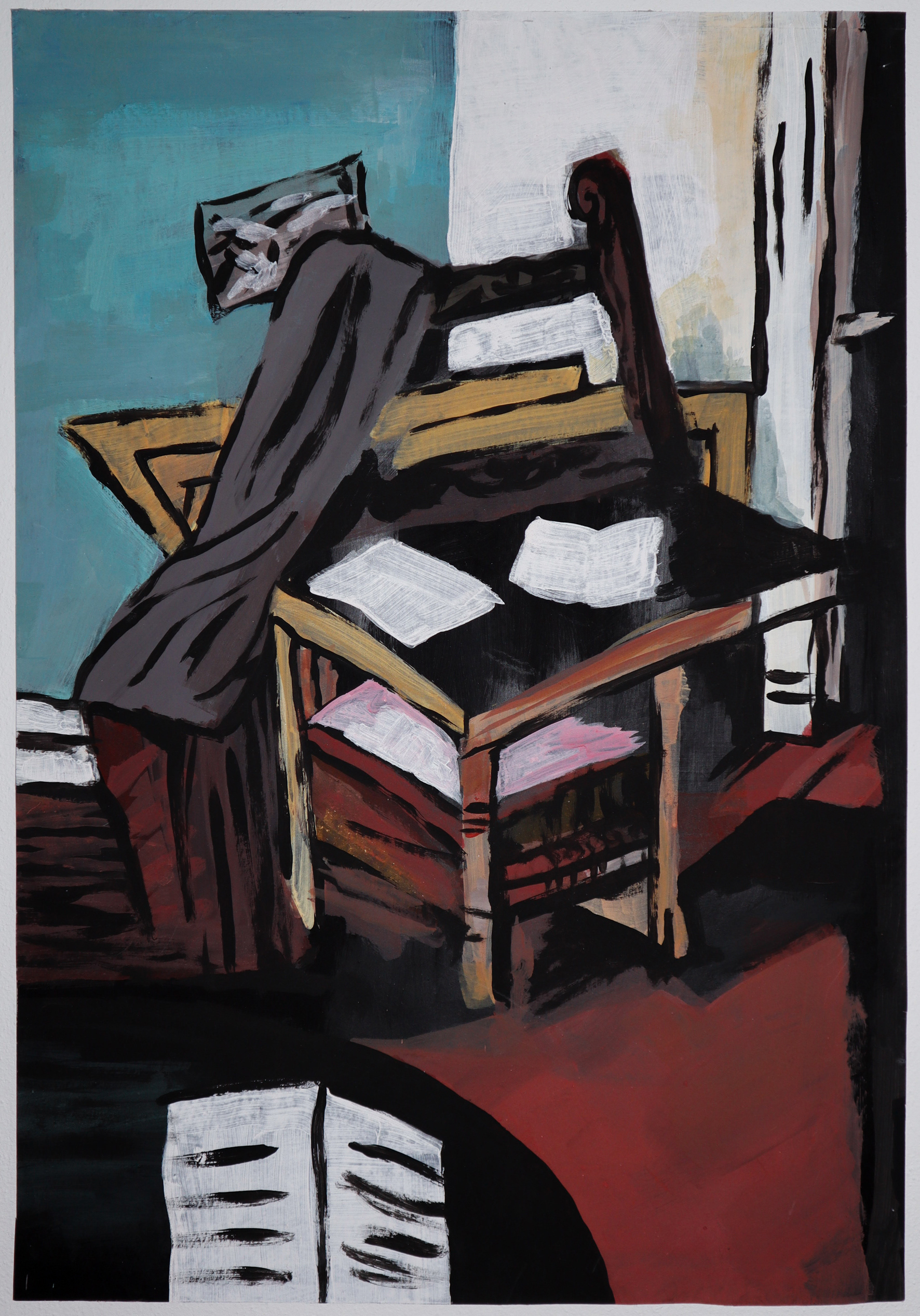 Acrylstudie nach Max Beckmann