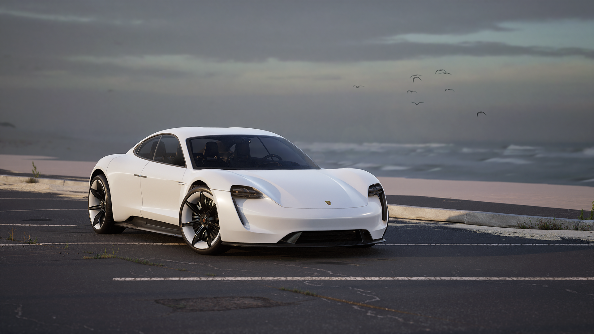 Automotive Render created with Unreal Engine (Fab Assets in Background)