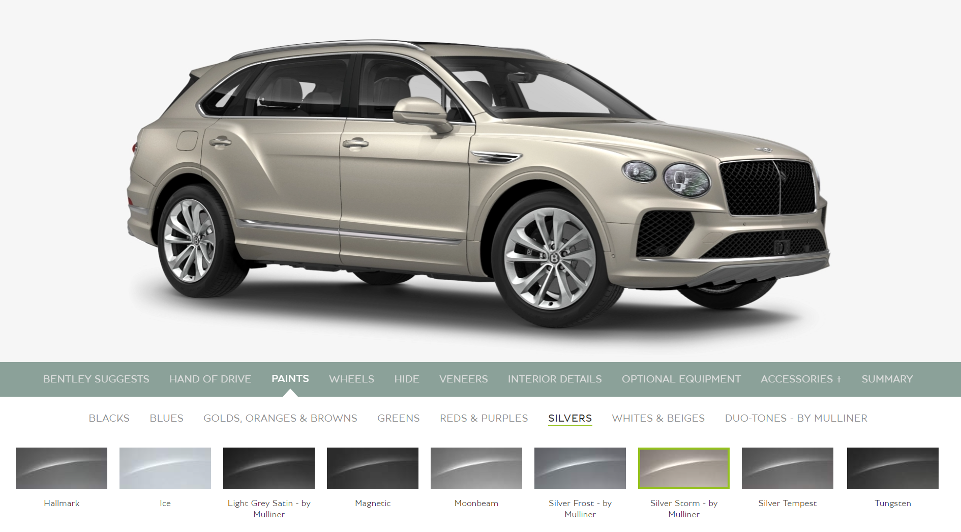 Starting Point: Web Configurator based on millions of ...