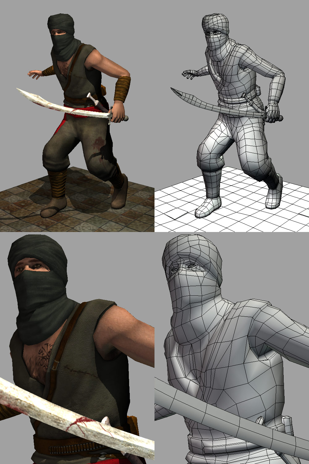 Game Model created in Maya