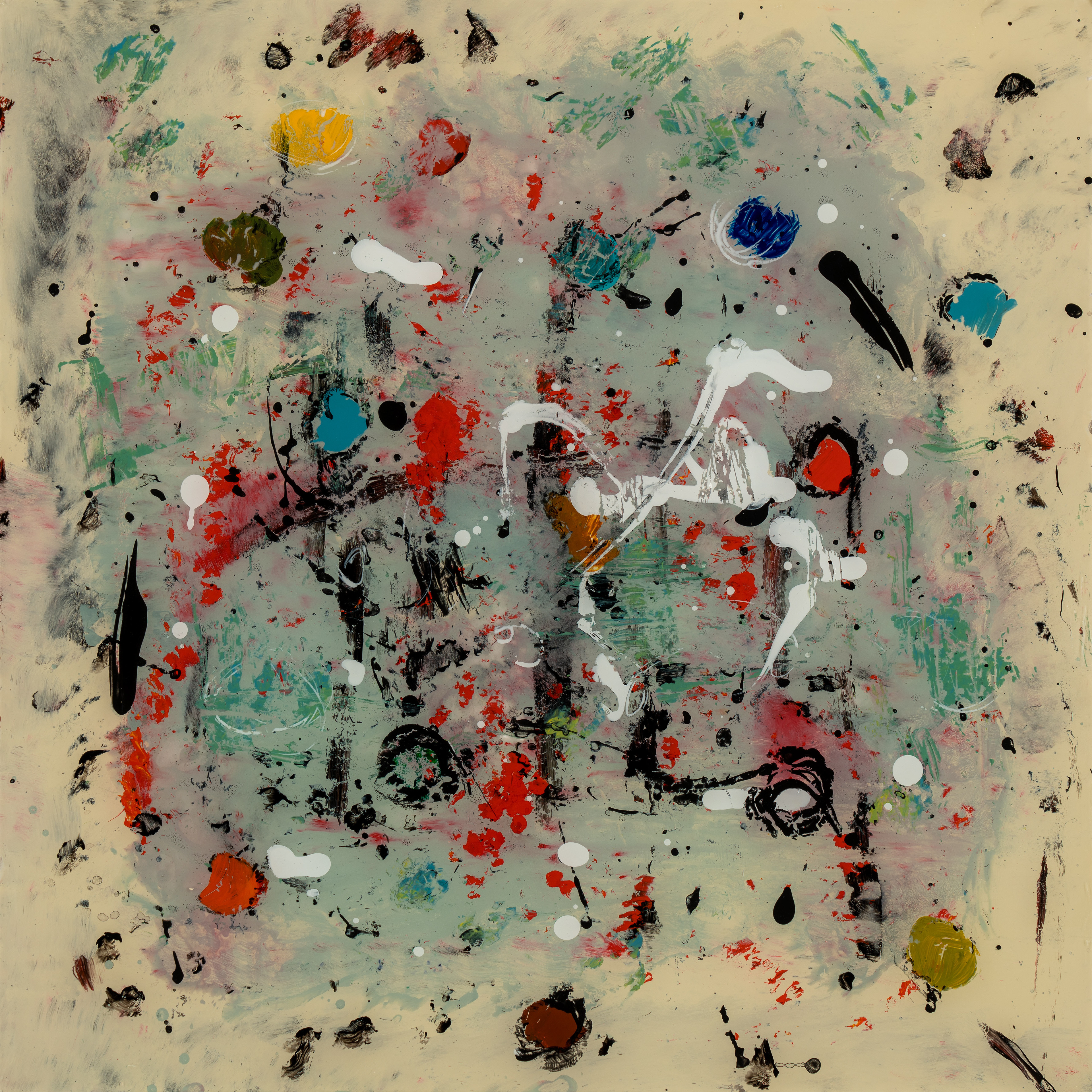 Garden of Poems (12" x 12" acrylic on glass)