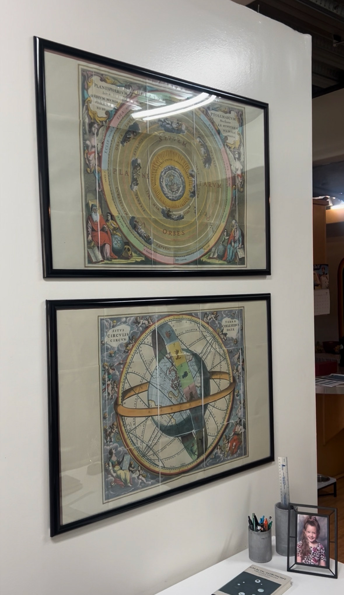 I created these pieces. They feature Celeste's love for space, but that love is rooted in science.
