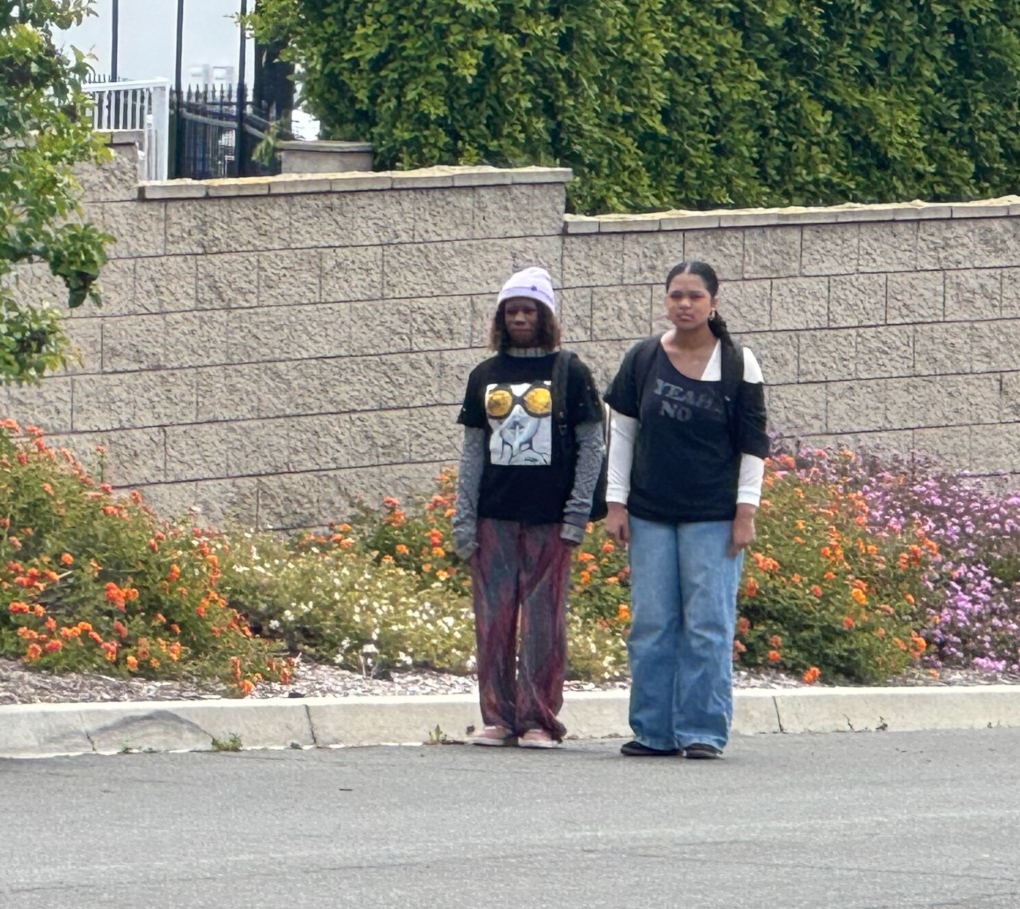 Jas and Lauren onset costumes